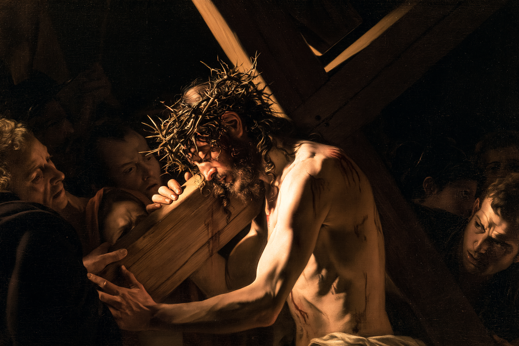 Le Chemin de croix — Caravage - ténébrisme · Paysage n° 12 — aperçu de la finition sélectionnée
