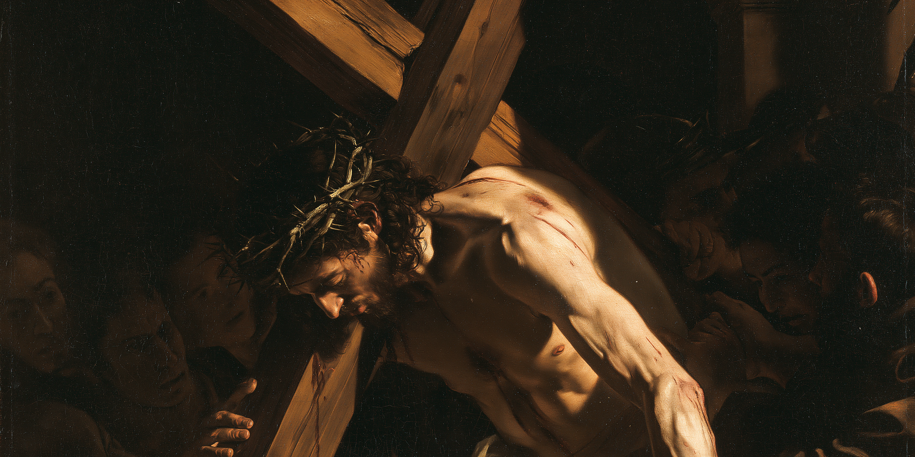 Le Chemin de croix — Caravage - ténébrisme · Paysage n° 19 — aperçu de la finition sélectionnée