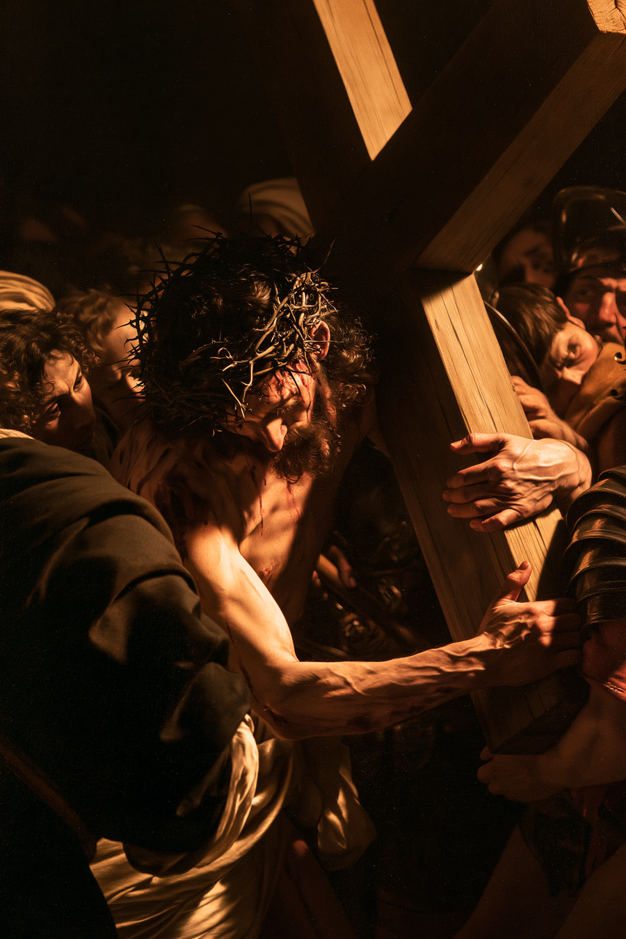 Le Chemin de croix — Caravage - ténébrisme · Portrait n° 9