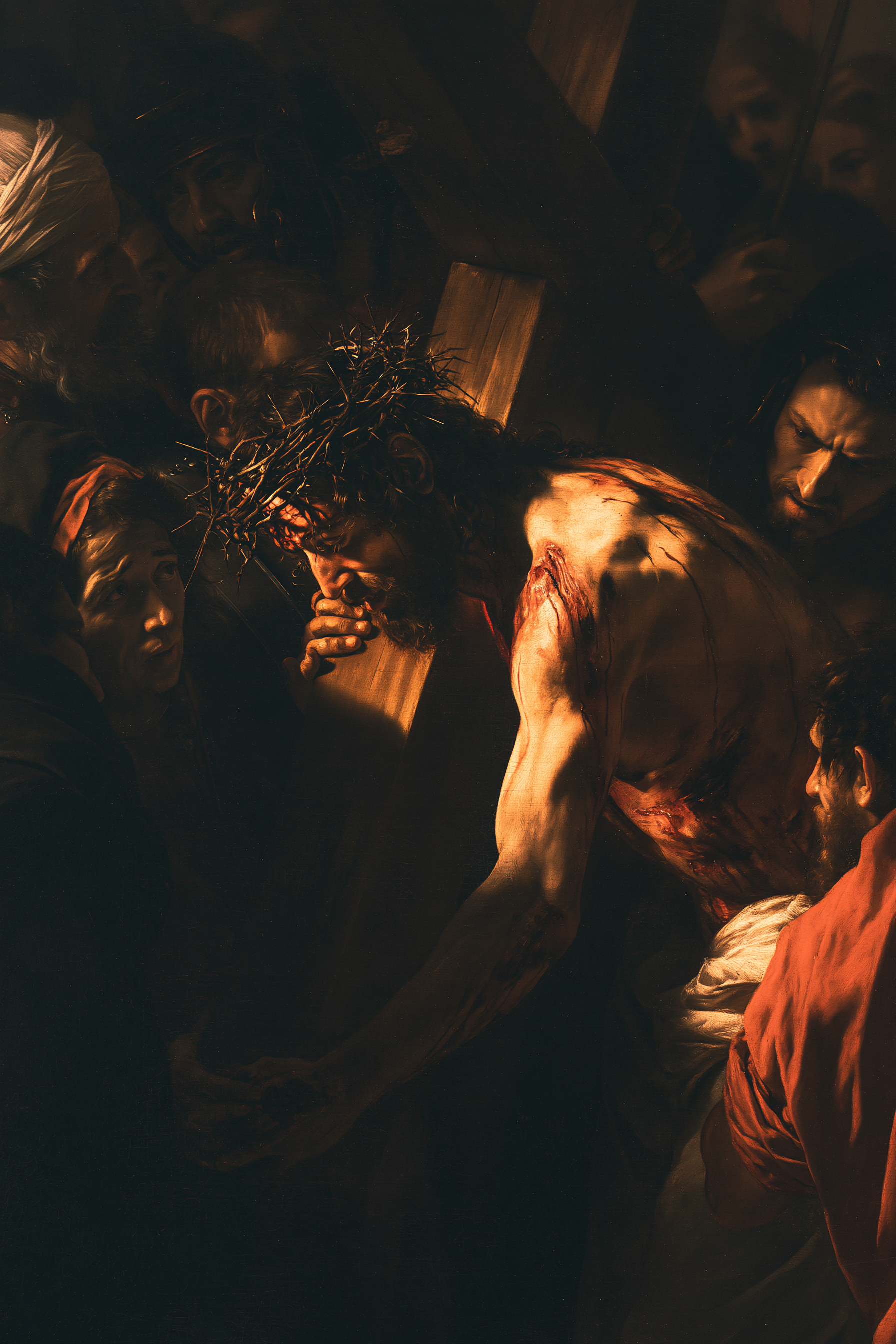Le Chemin de croix — Caravage - ténébrisme · Portrait n° 10 — aperçu de la finition sélectionnée