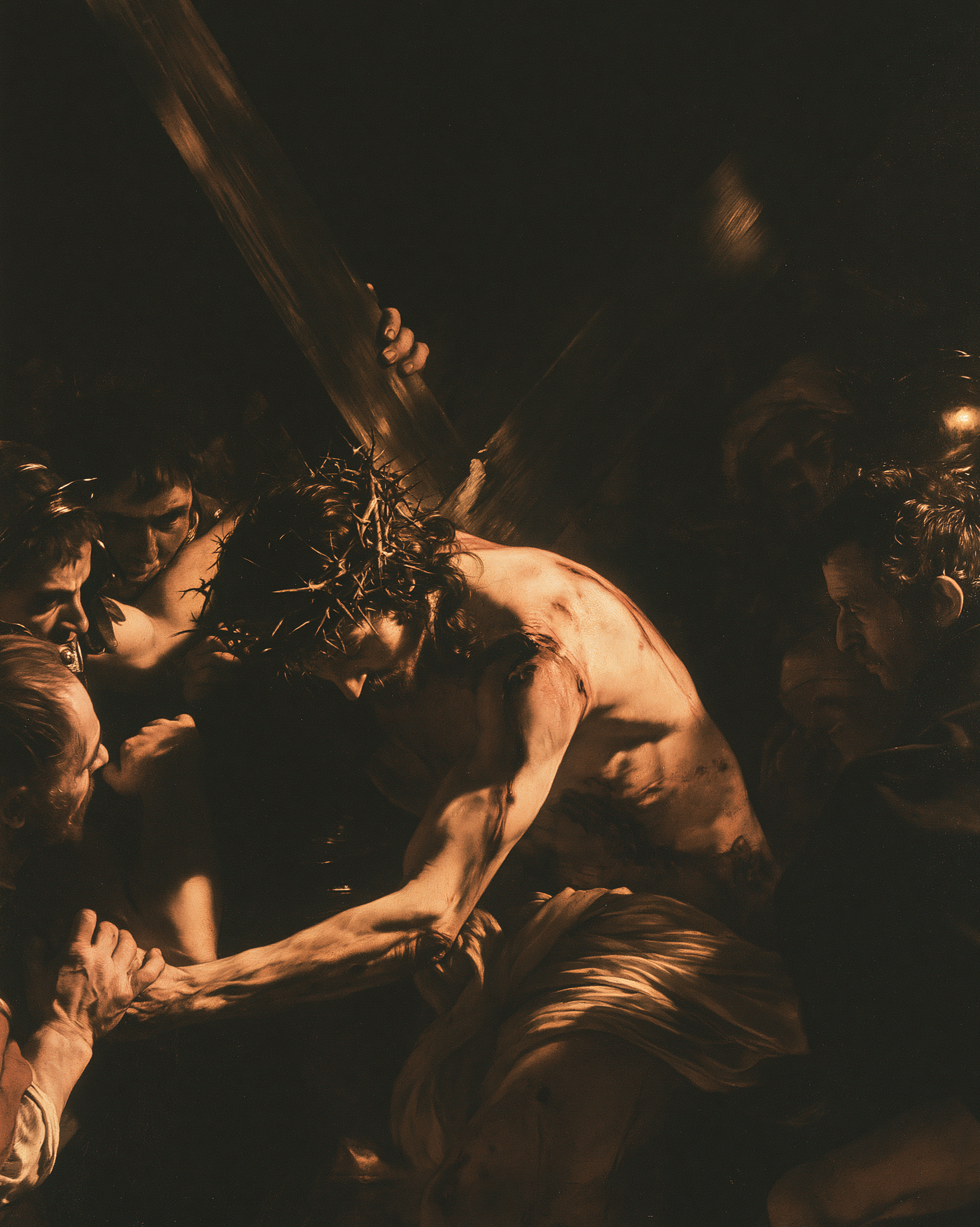 Le Chemin de croix — Caravage - ténébrisme · Portrait n° 13 — aperçu de la finition sélectionnée