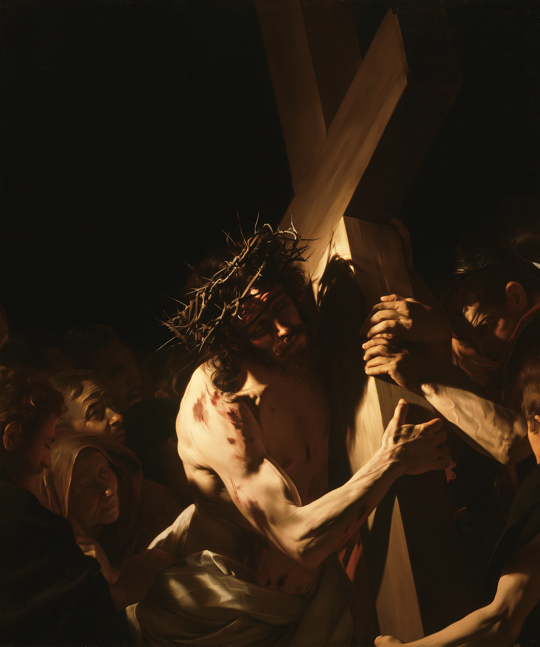 Le Chemin de croix — Caravage - ténébrisme · Portrait n° 15 — aperçu de la finition sélectionnée
