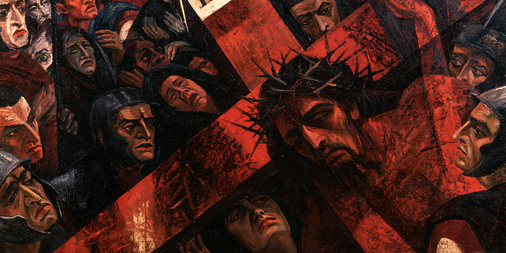 The Stations of the Cross — The Cheek in the Scarlet Diagonal