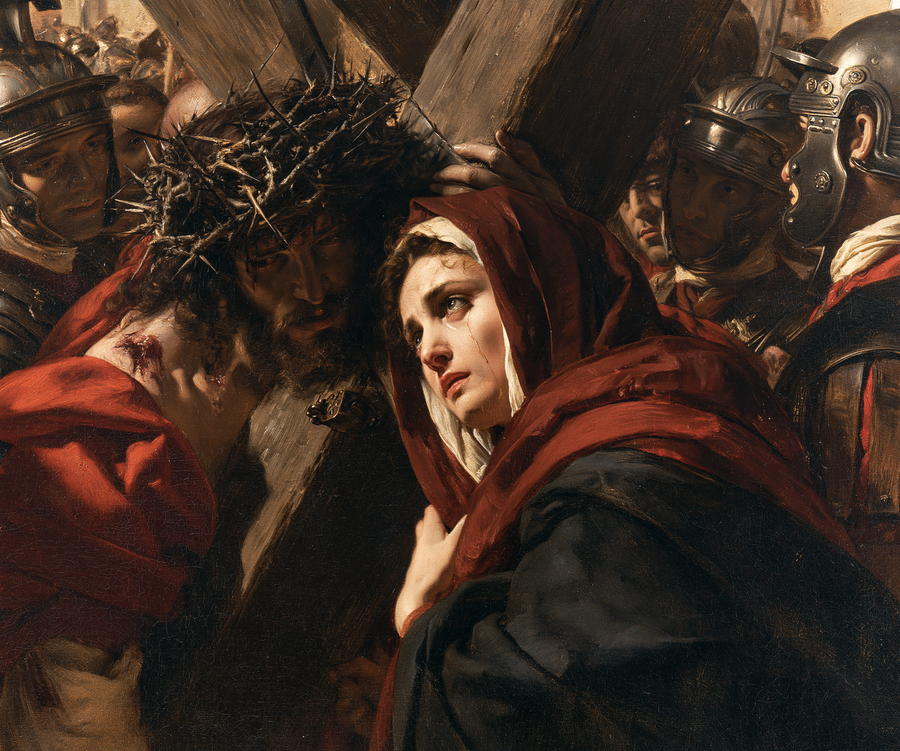 Le Chemin de croix — Jésus rencontre sa mère · Paysage n° 2