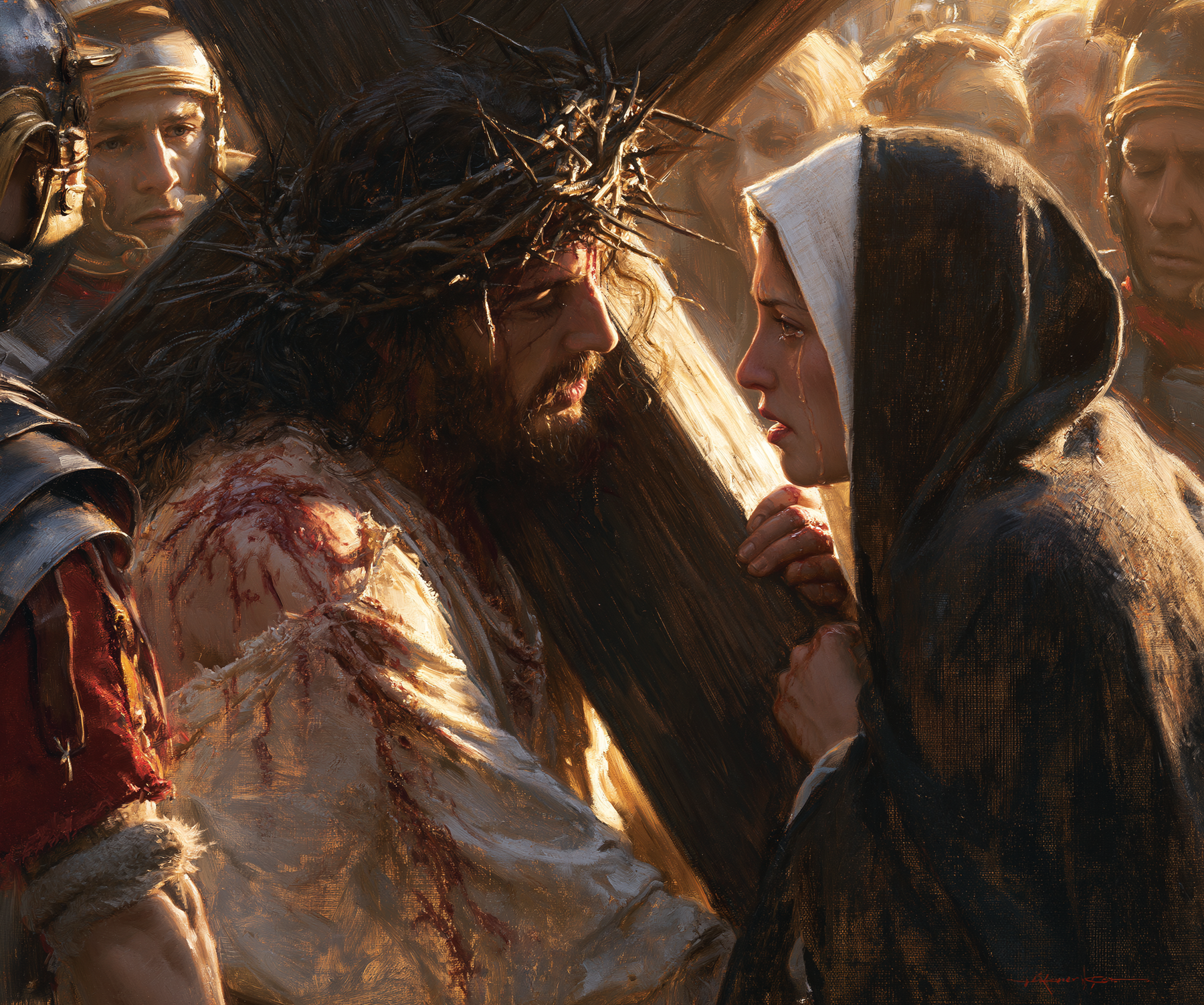 Le Chemin de croix — Jésus rencontre sa mère · Paysage n° 3 — aperçu de la finition sélectionnée