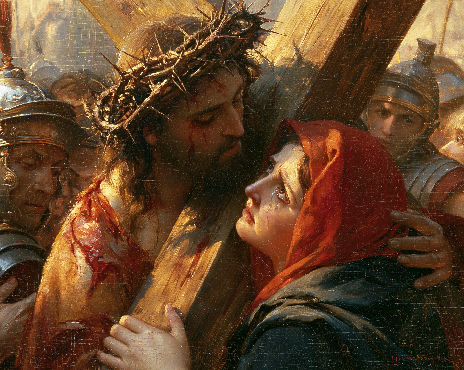 Le Chemin de croix — Jésus rencontre sa mère · Paysage n° 7 — aperçu de la finition sélectionnée