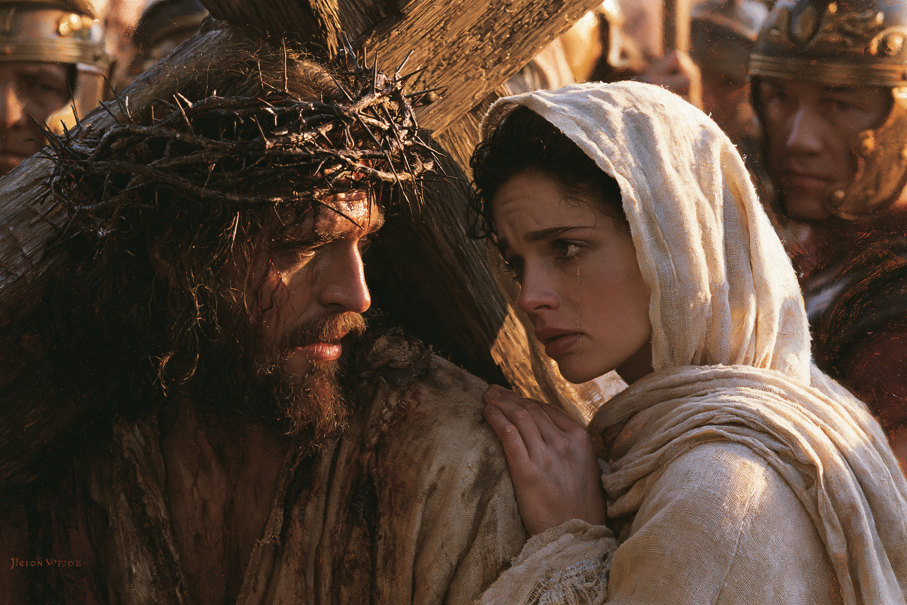 Le Chemin de croix — Jésus rencontre sa mère · Paysage n° 11 — aperçu de la finition sélectionnée