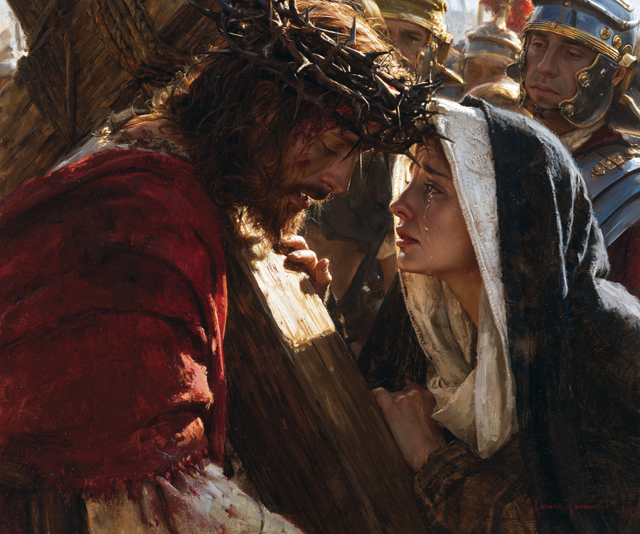 Le Chemin de croix — Jésus rencontre sa mère · Paysage n° 26