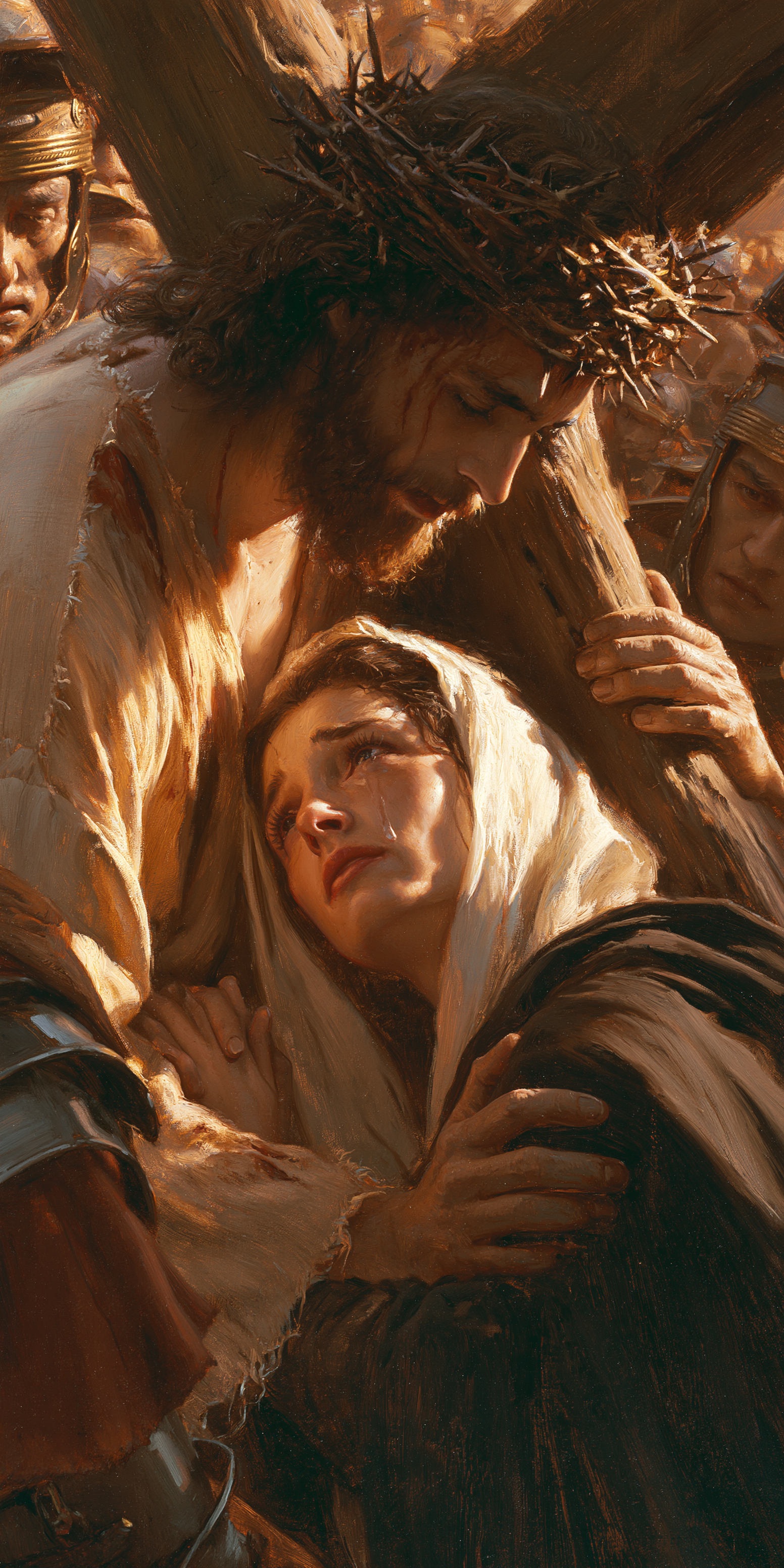 Le Chemin de croix — Jésus rencontre sa mère · Portrait n° 1 — aperçu de la finition sélectionnée