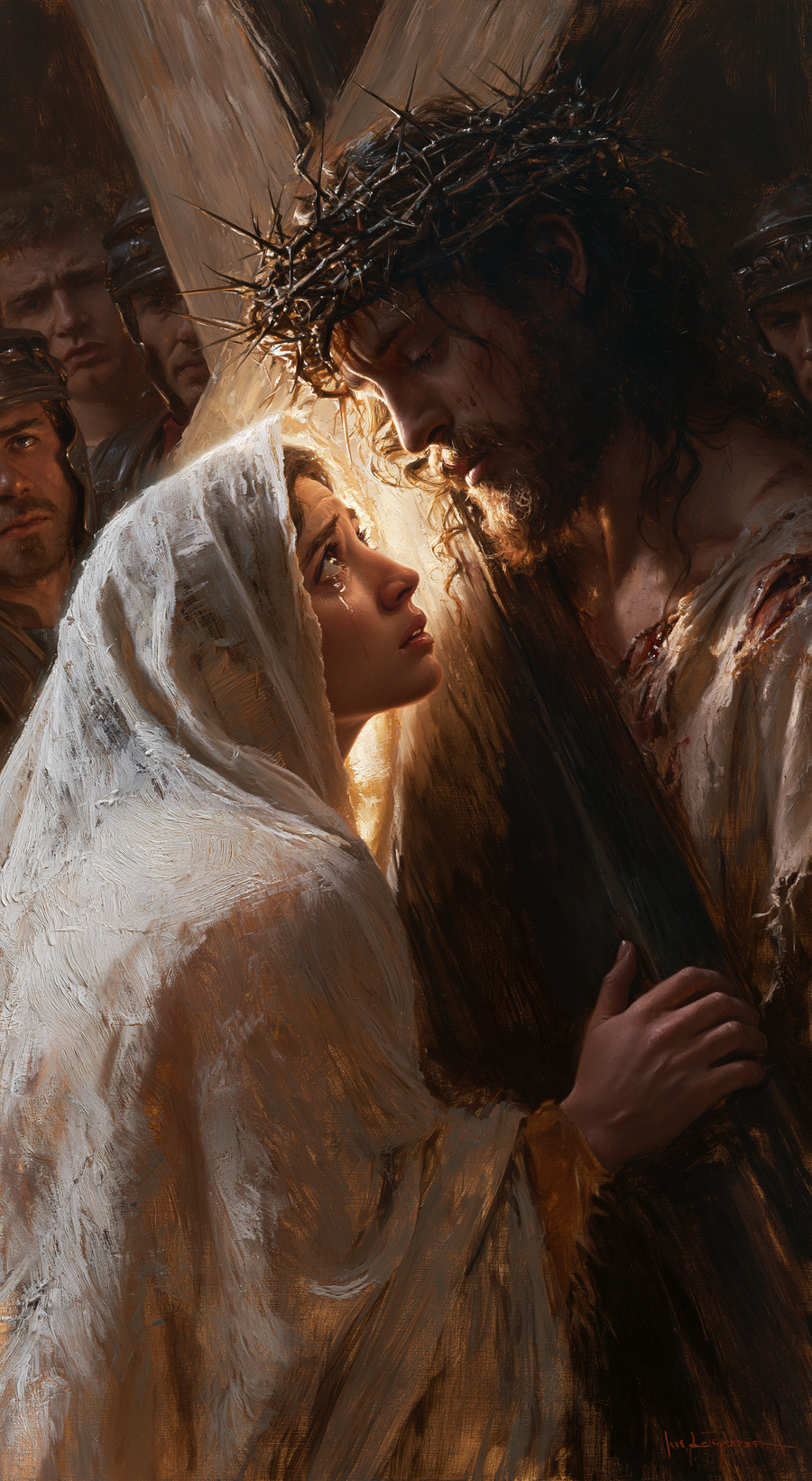 Le Chemin de croix — Jésus rencontre sa mère · Portrait n° 3
