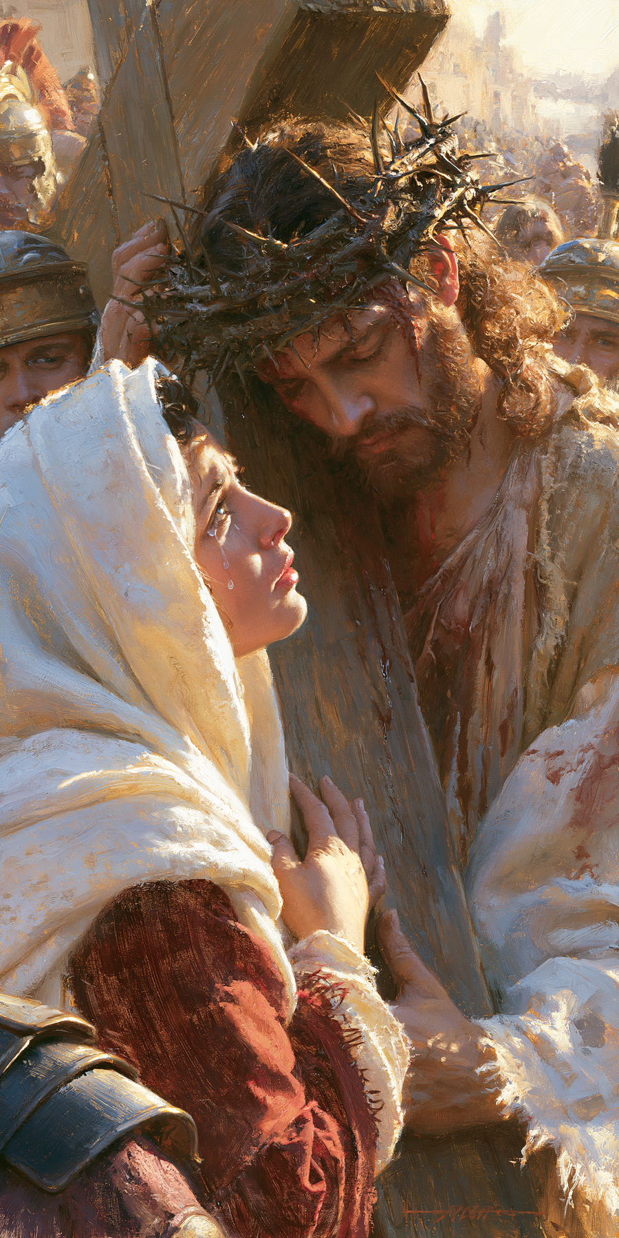 Le Chemin de croix — Jésus rencontre sa mère · Portrait n° 12