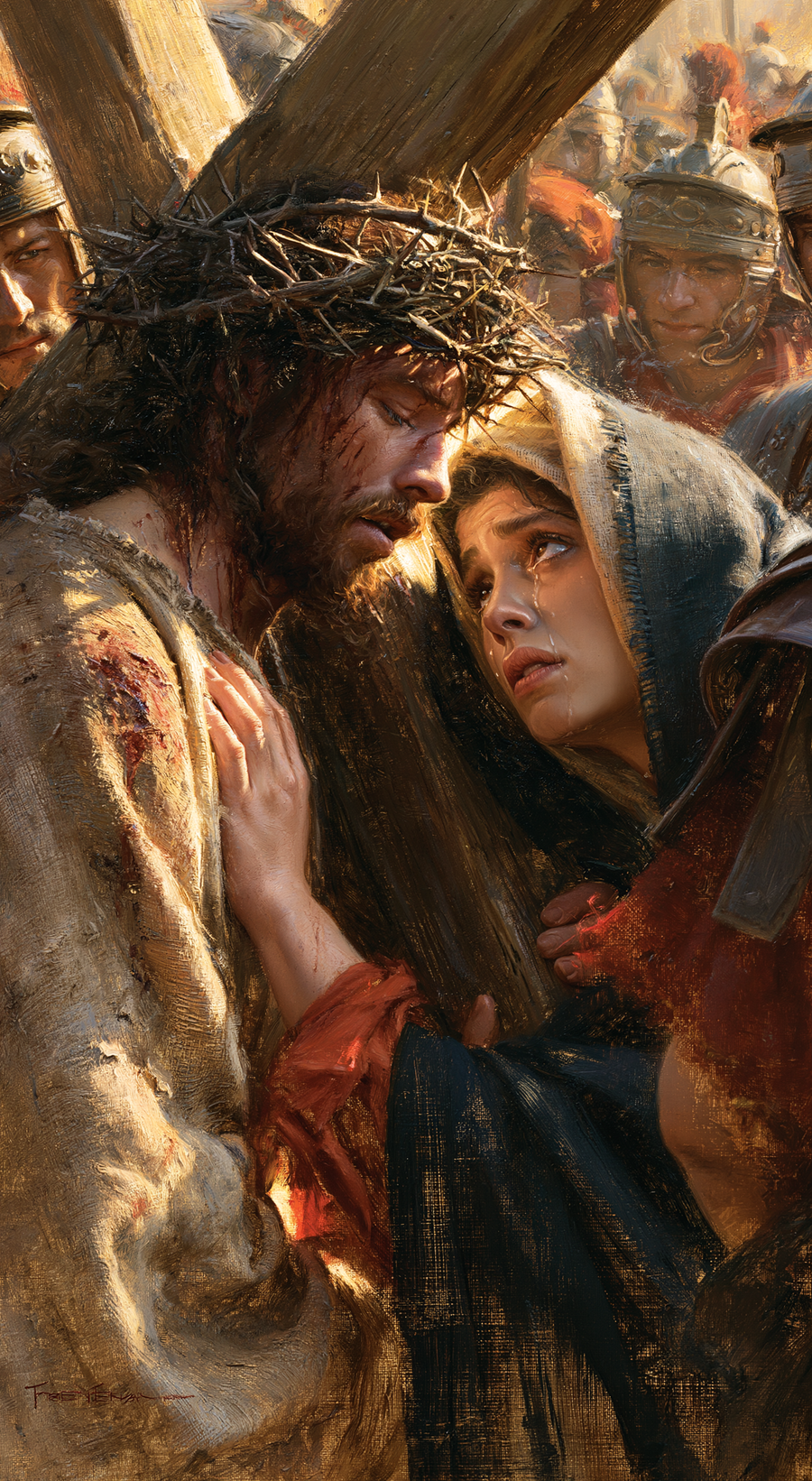 Le Chemin de croix — Jésus rencontre sa mère · Portrait n° 13