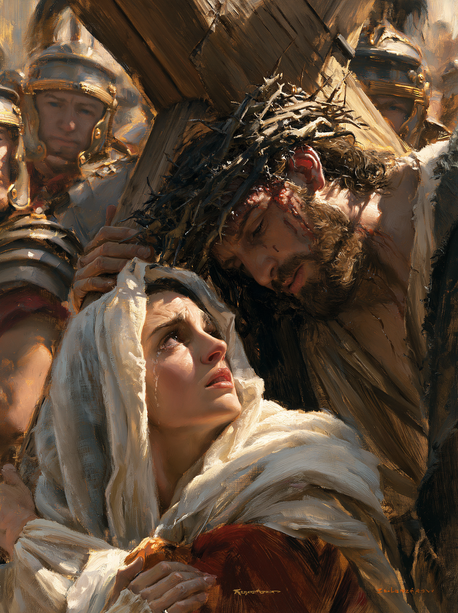 Le Chemin de croix — Jésus rencontre sa mère · Portrait n° 26