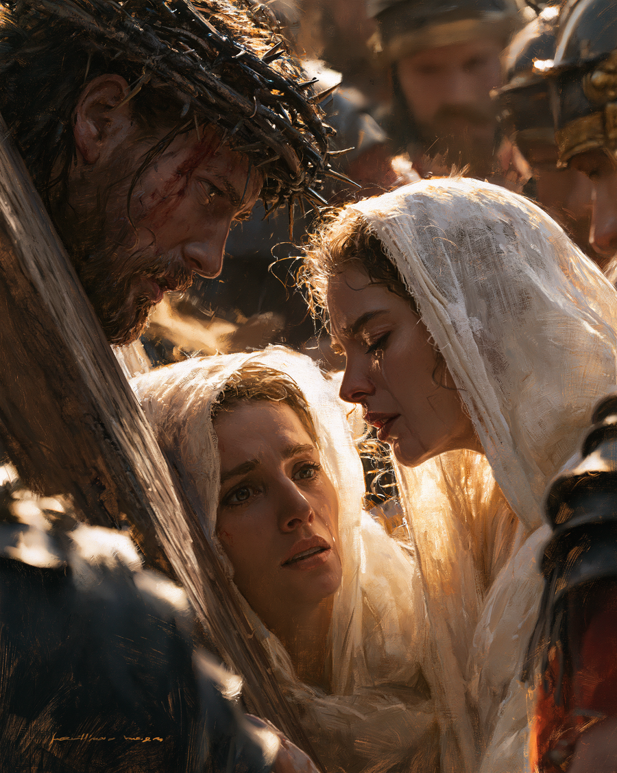 Le Chemin de croix — Jésus rencontre sa mère · Portrait n° 28