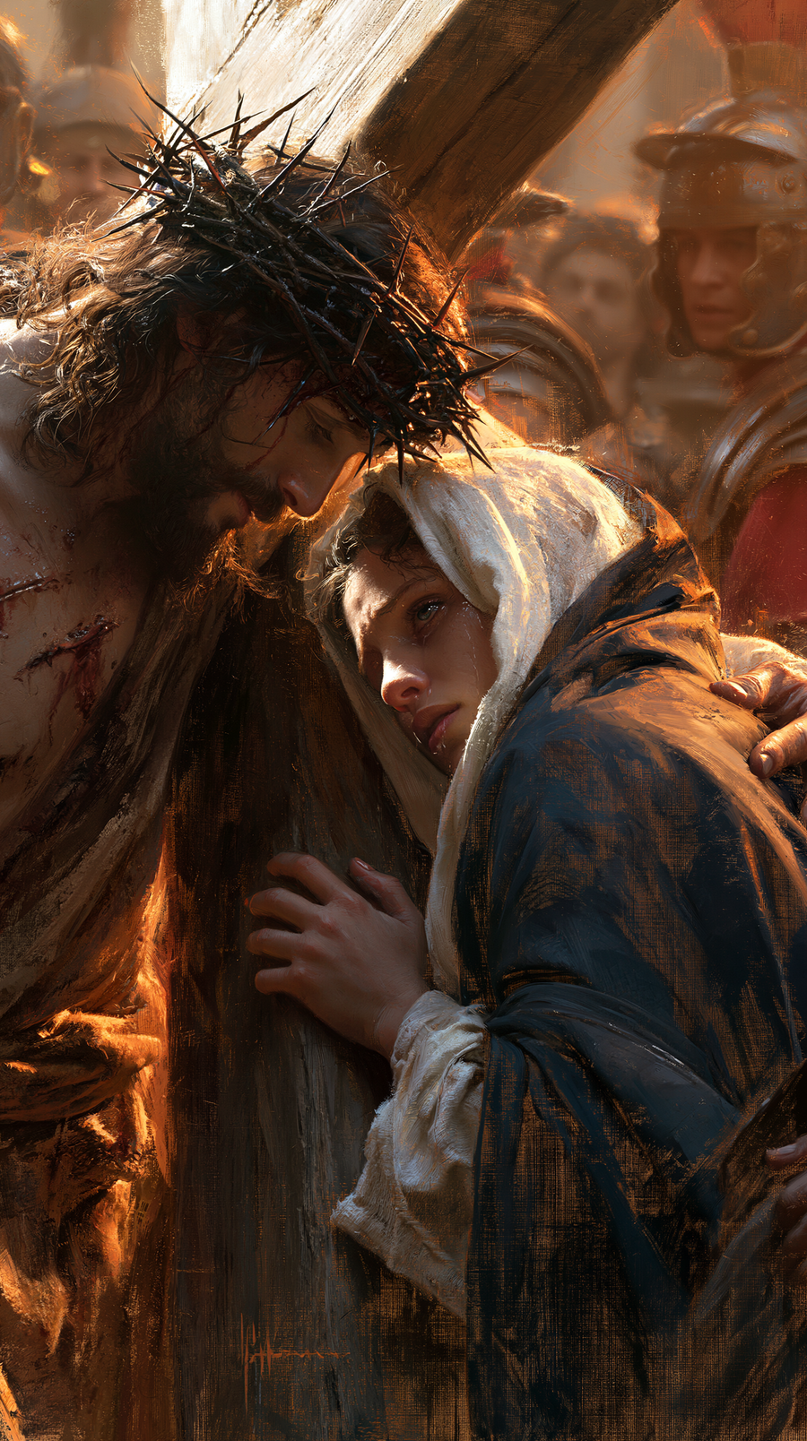 Le Chemin de croix — Jésus rencontre sa mère · Portrait n° 36