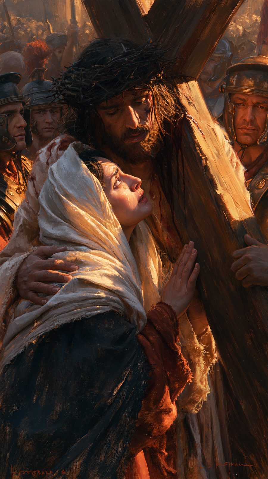 Le Chemin de croix — Jésus rencontre sa mère · Portrait n° 43