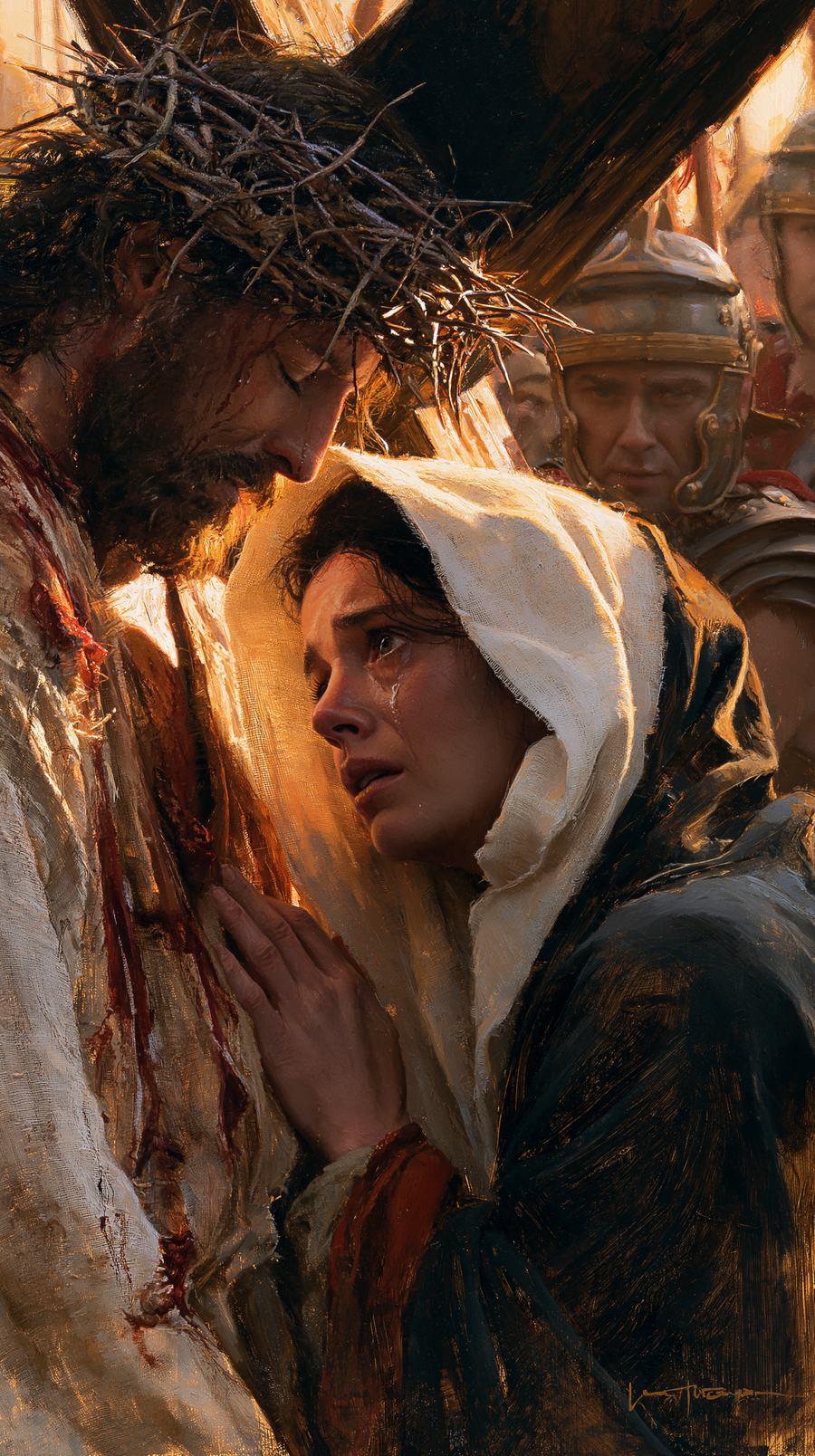 Le Chemin de croix — Jésus rencontre sa mère · Portrait n° 46