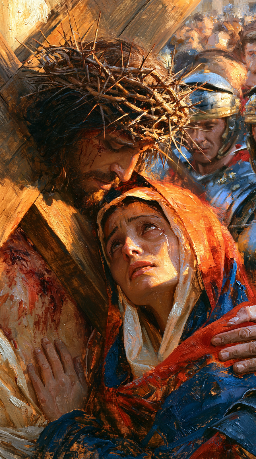 Le Chemin de croix — Jésus rencontre sa mère · Portrait n° 51