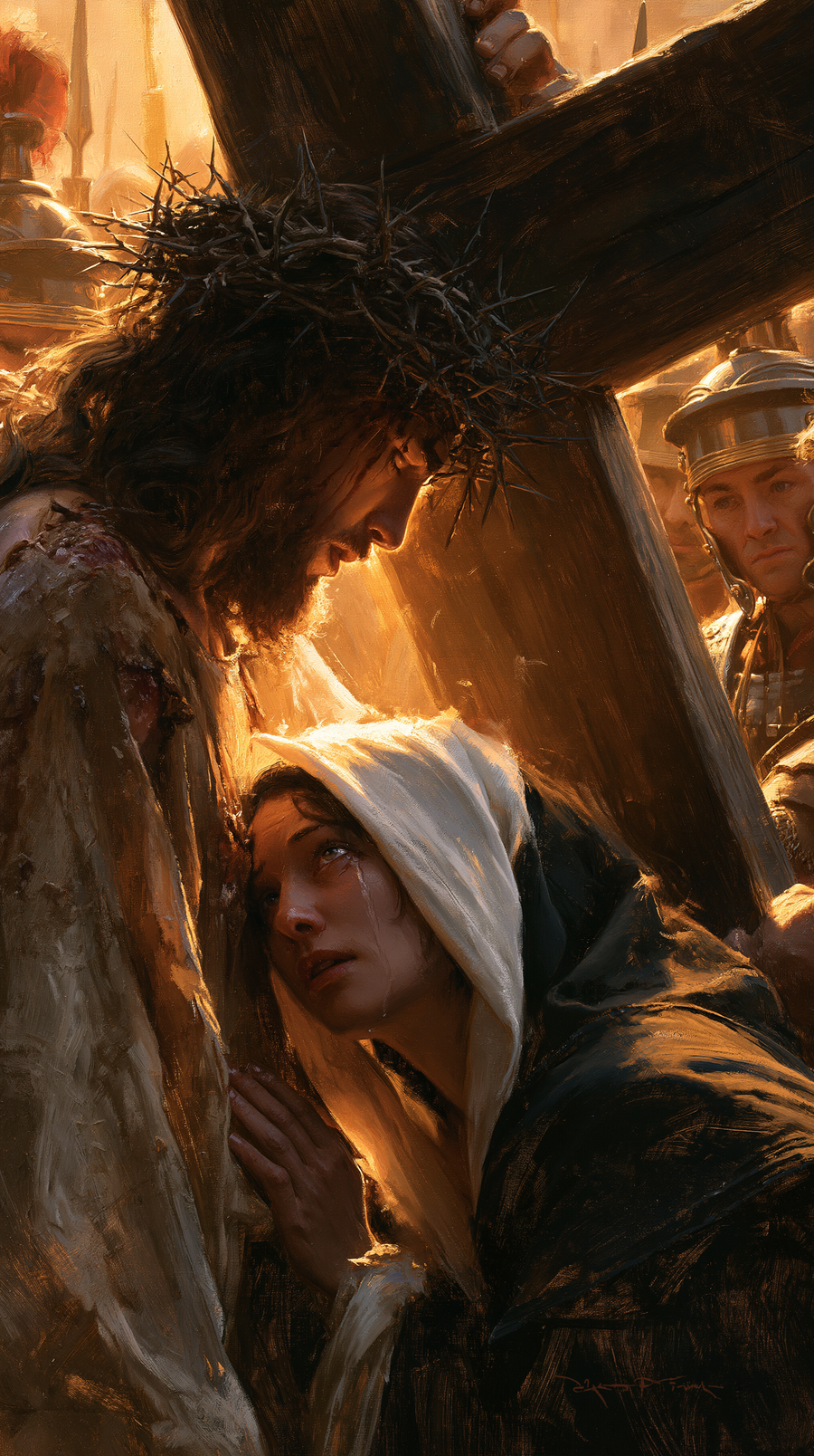Le Chemin de croix — Jésus rencontre sa mère · Portrait n° 77