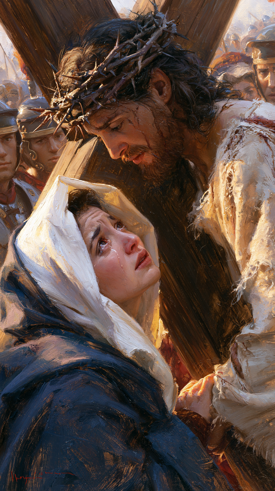 Le Chemin de croix — Jésus rencontre sa mère · Portrait n° 83