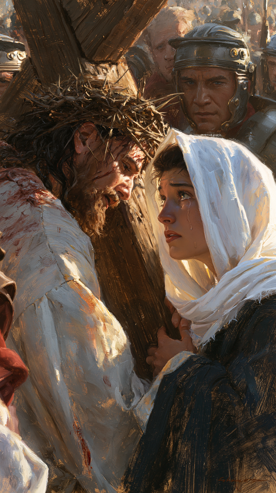 Le Chemin de croix — Jésus rencontre sa mère · Portrait n° 84