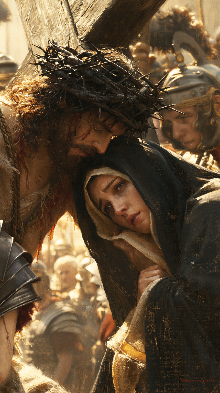 Le Chemin de croix — Jésus rencontre sa mère · Portrait n° 86