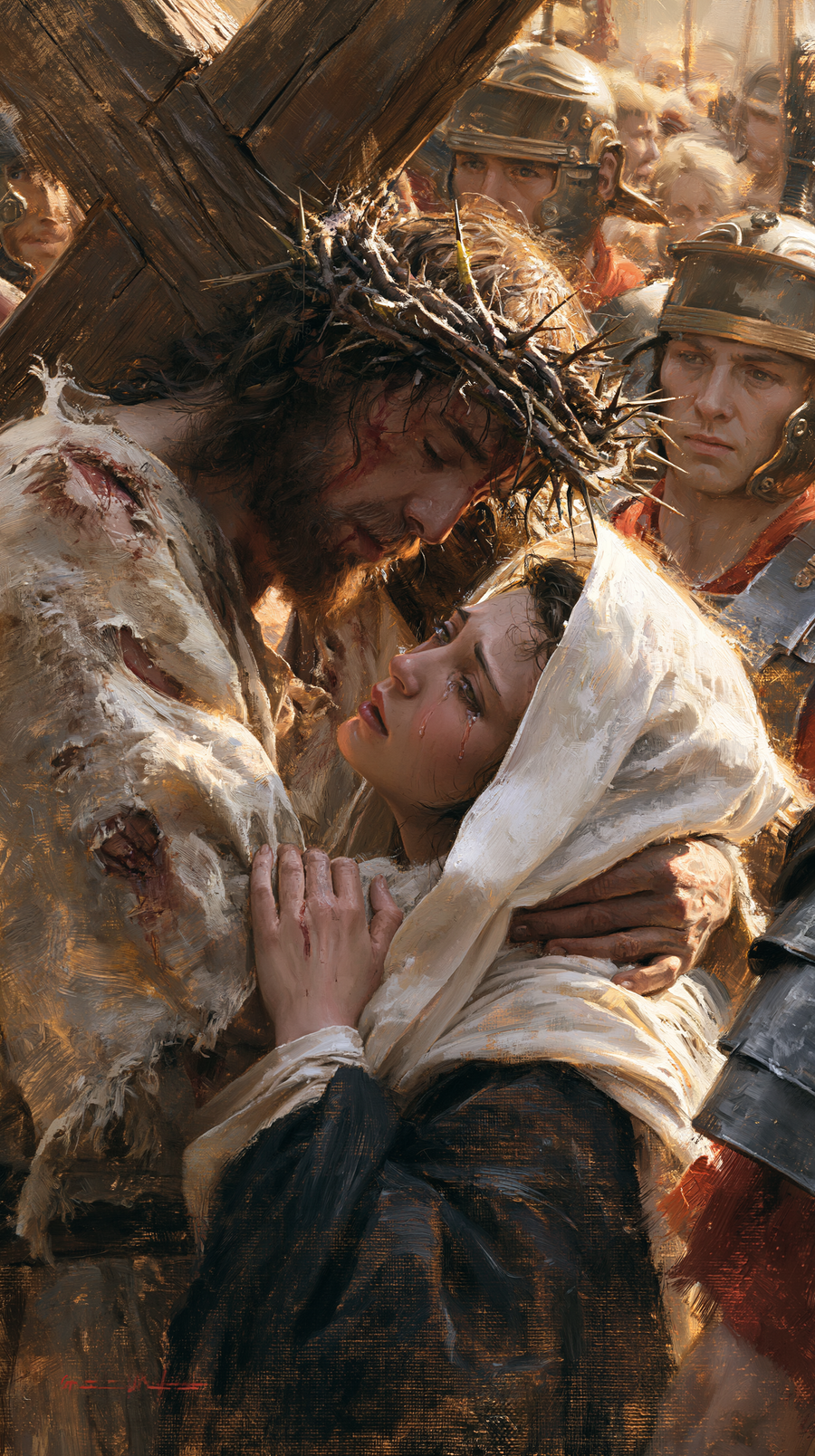 Le Chemin de croix — Jésus rencontre sa mère · Portrait n° 88