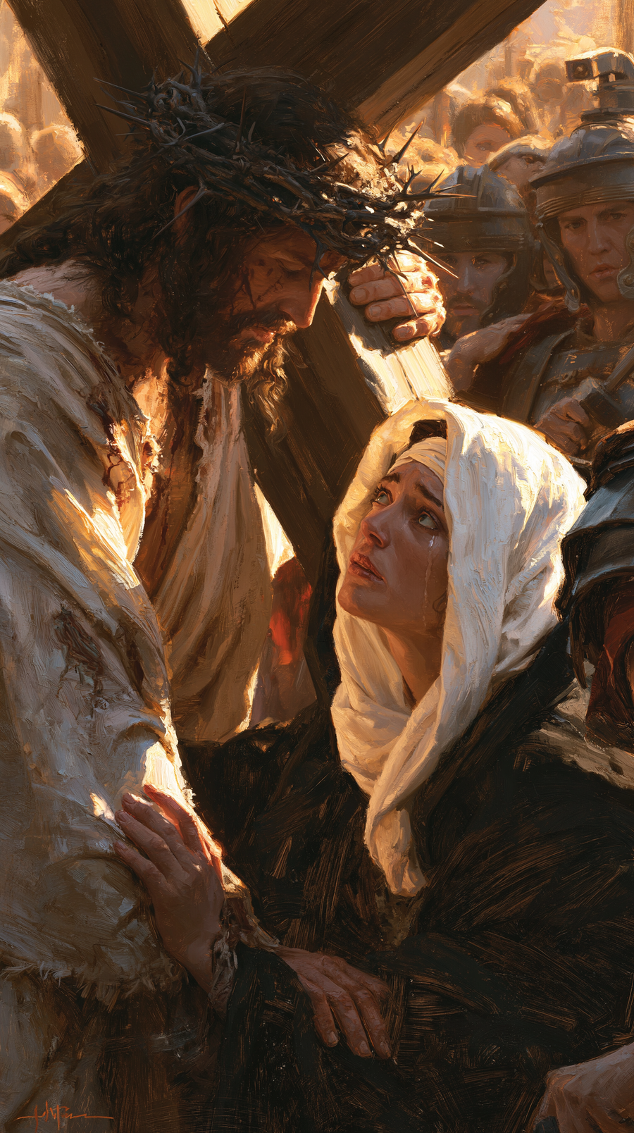 Le Chemin de croix — Jésus rencontre sa mère · Portrait n° 95