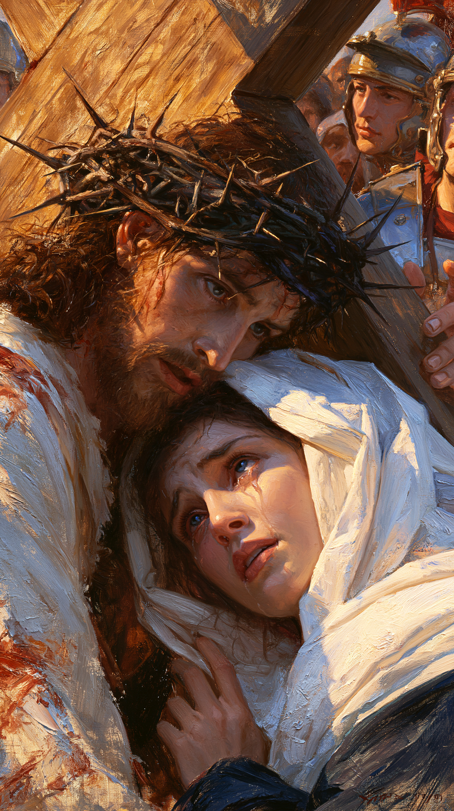 Le Chemin de croix — Jésus rencontre sa mère · Portrait n° 100