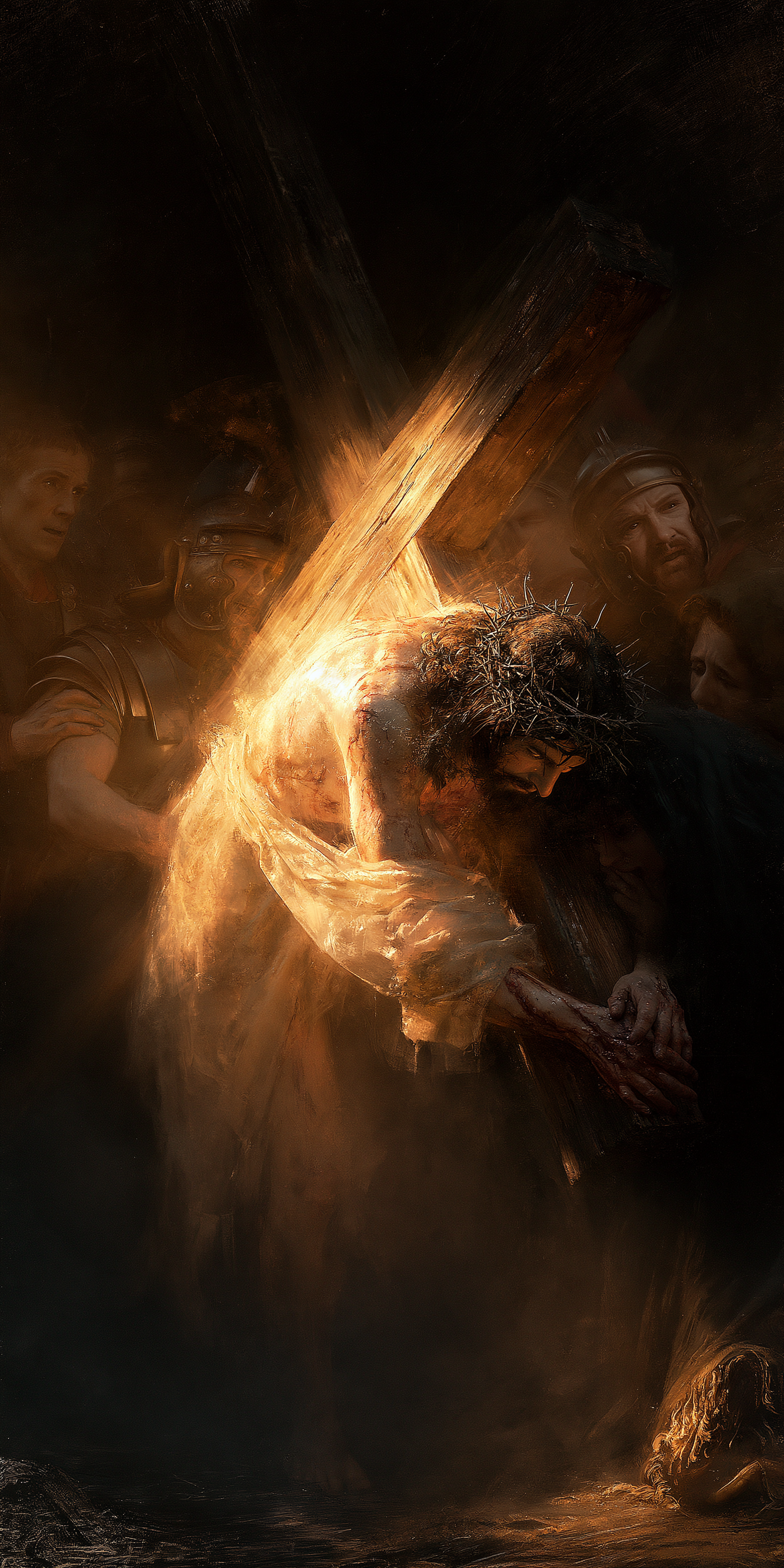 Le Chemin de croix — Le Christ comme lumière divine · Portrait n° 1 — aperçu de la finition sélectionnée