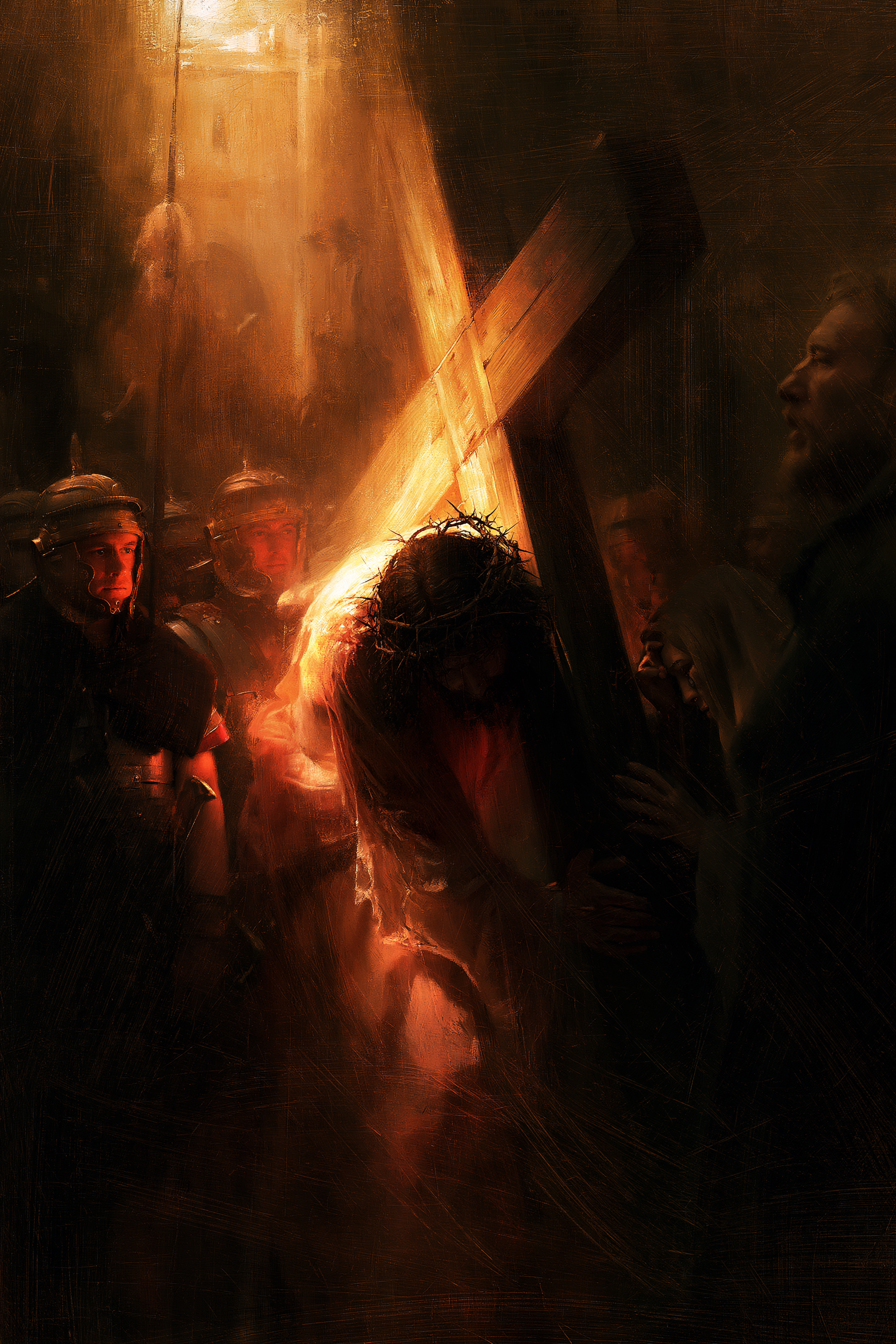 Le Chemin de croix — Le Christ comme lumière divine · Portrait n° 4 — aperçu de la finition sélectionnée
