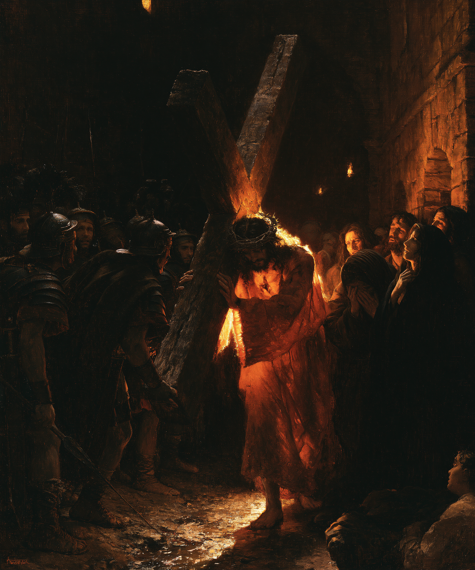 Le Chemin de croix — Le Christ comme lumière divine · Portrait n° 6 — aperçu de la finition sélectionnée