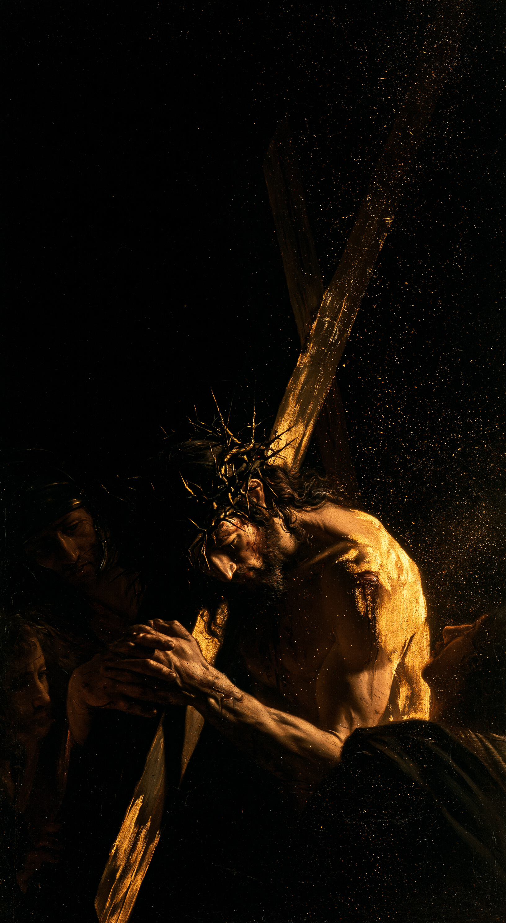 Le Chemin de croix — Noir et or · Portrait n° 6 — aperçu de la finition sélectionnée