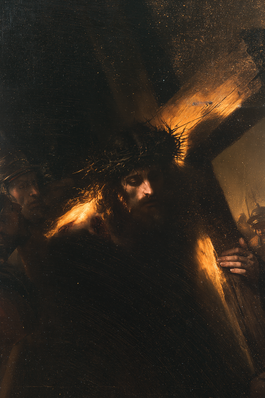 Le Chemin de croix — Noir et or · Portrait n° 13
