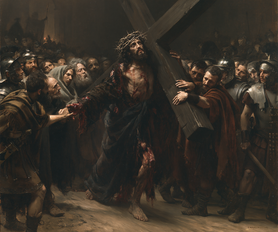 Le Chemin de croix — Rouge du sacrifice · Paysage n° 1