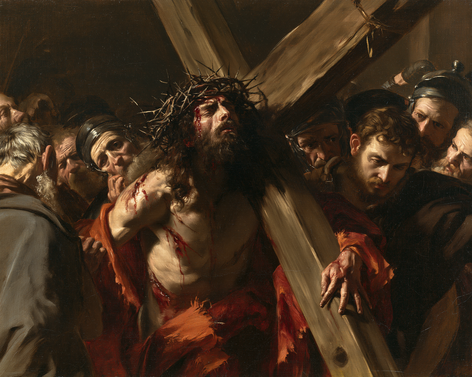 Le Chemin de croix — Rouge du sacrifice · Paysage n° 2 — aperçu de la finition sélectionnée