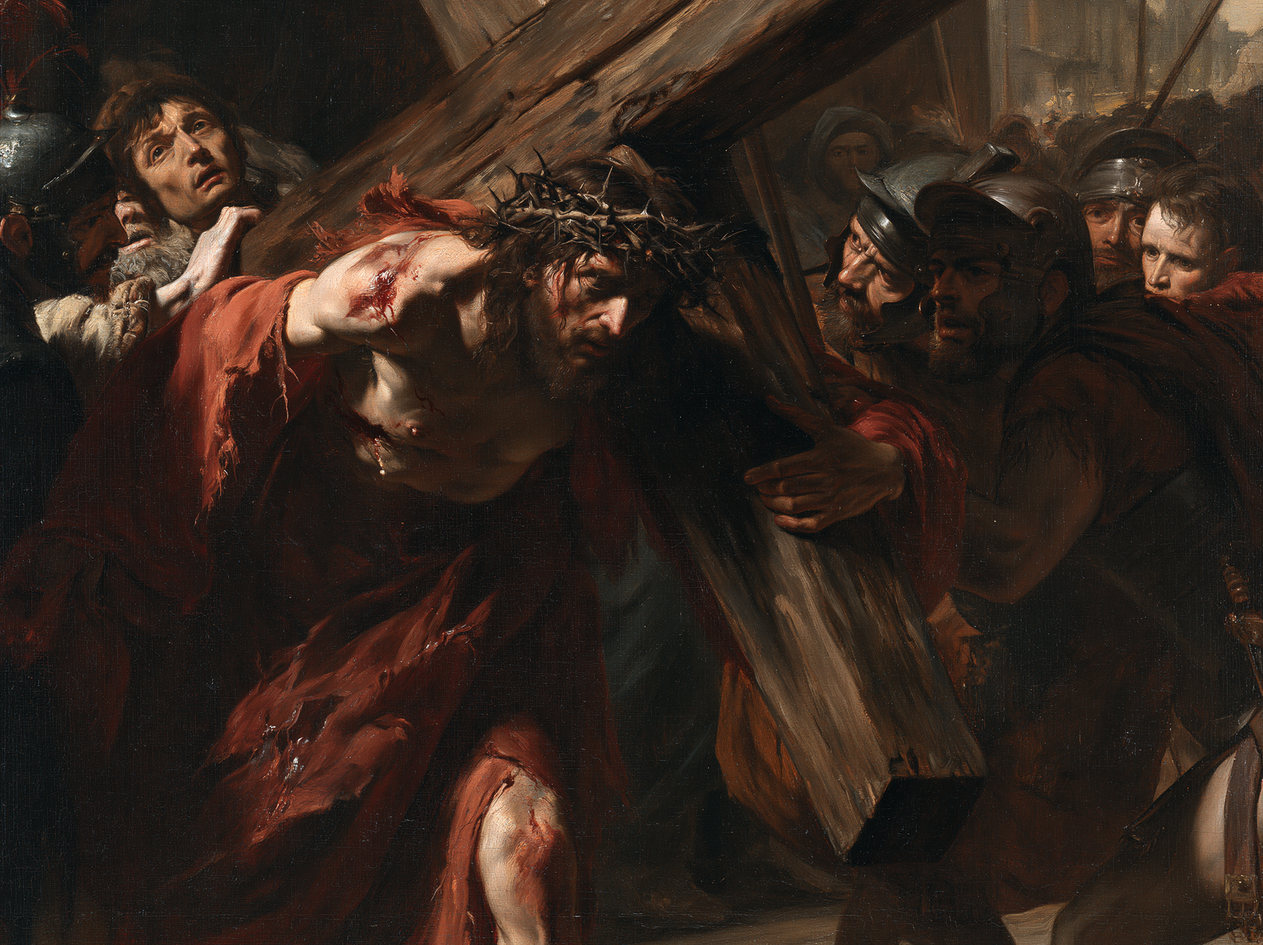 Le Chemin de croix — Rouge du sacrifice · Paysage n° 5 — aperçu de la finition sélectionnée