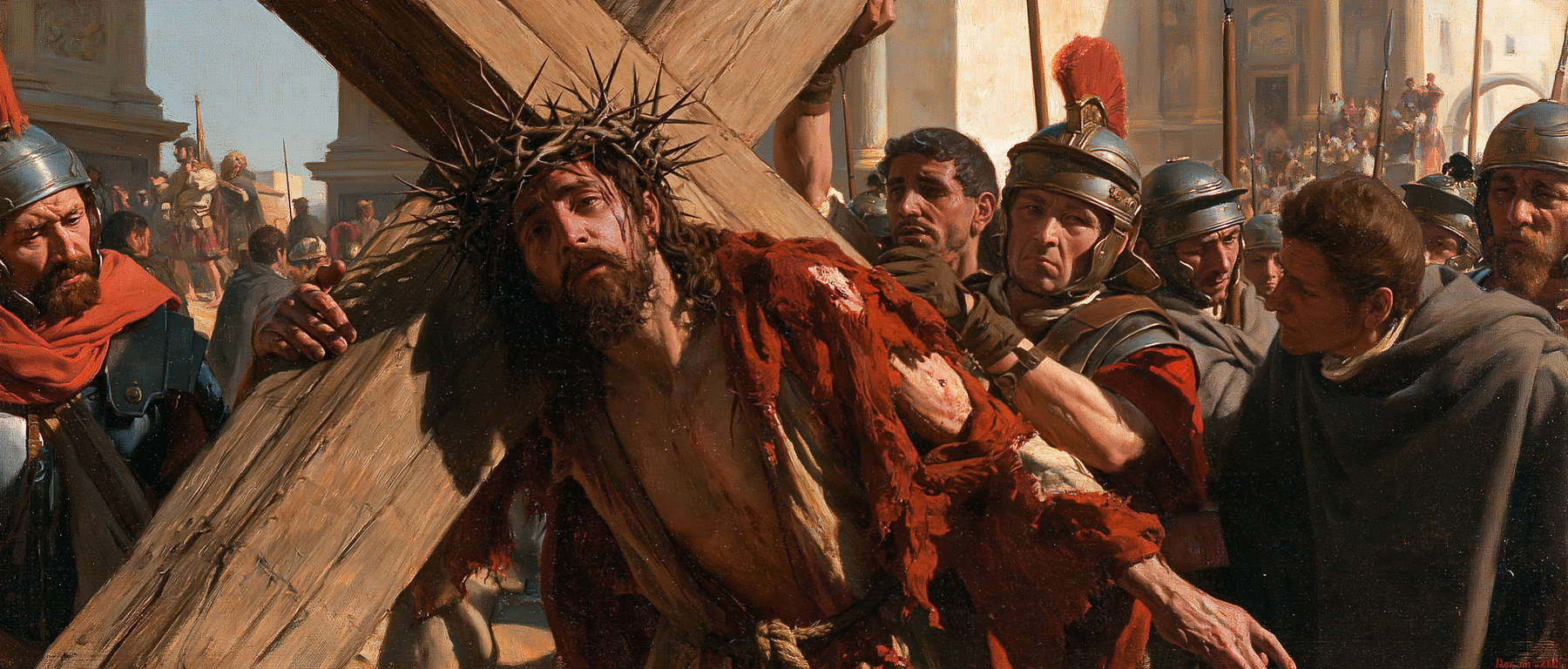 Le Chemin de croix — Rouge du sacrifice · Paysage n° 9 — aperçu de la finition sélectionnée