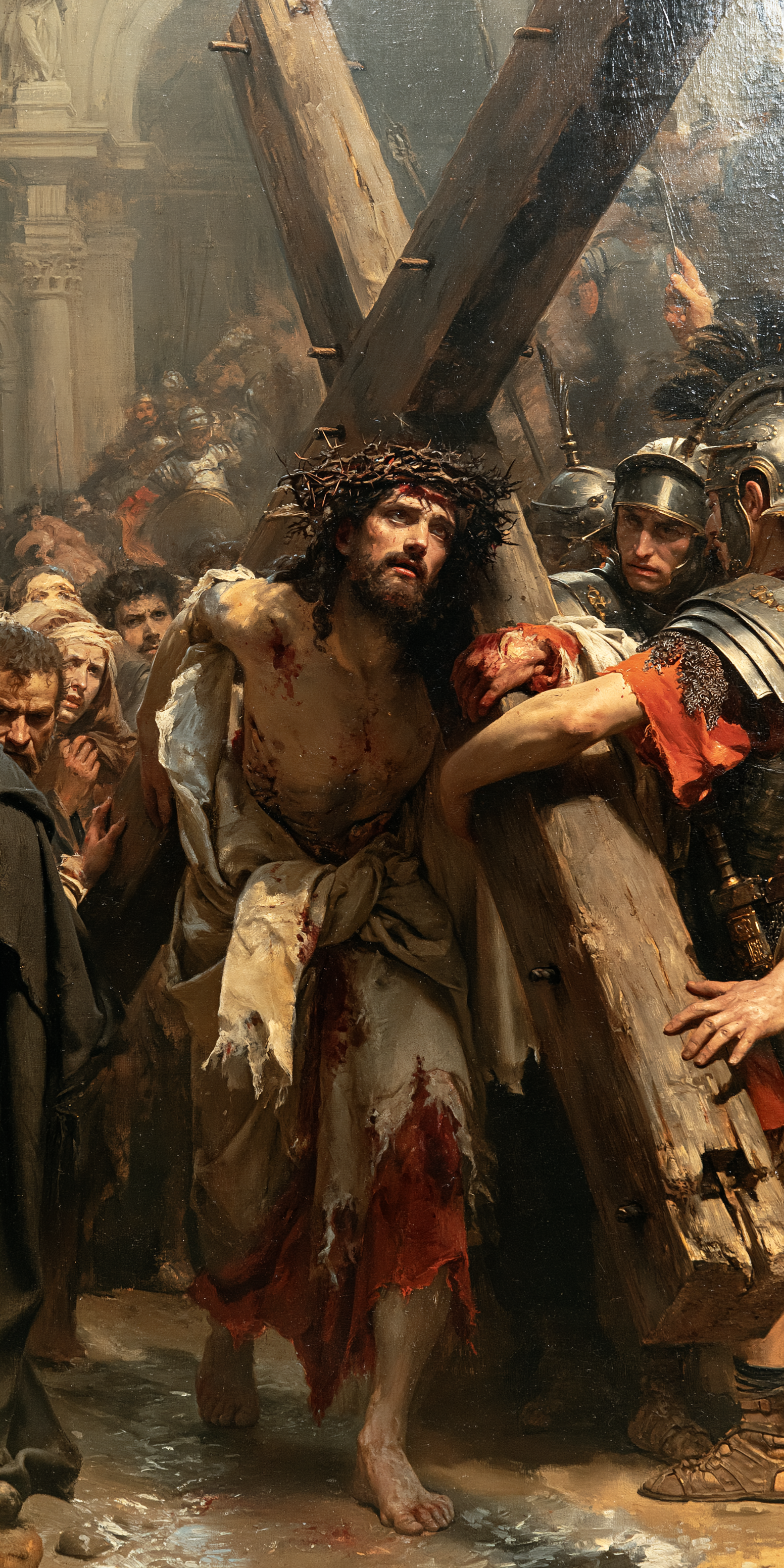 Le Chemin de croix — Rouge du sacrifice · Portrait n° 2 — aperçu de la finition sélectionnée