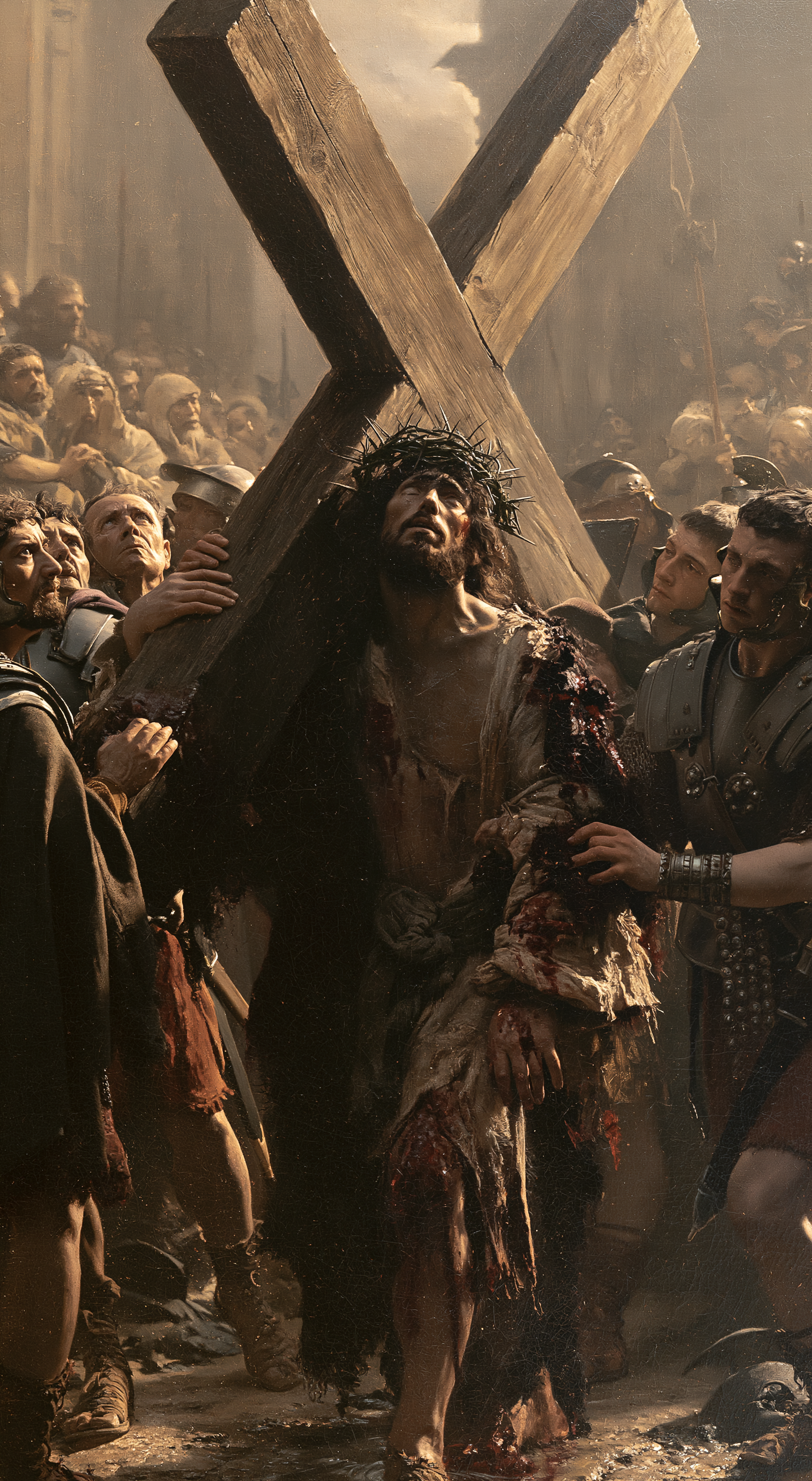 Le Chemin de croix — Rouge du sacrifice · Portrait n° 3 — aperçu de la finition sélectionnée