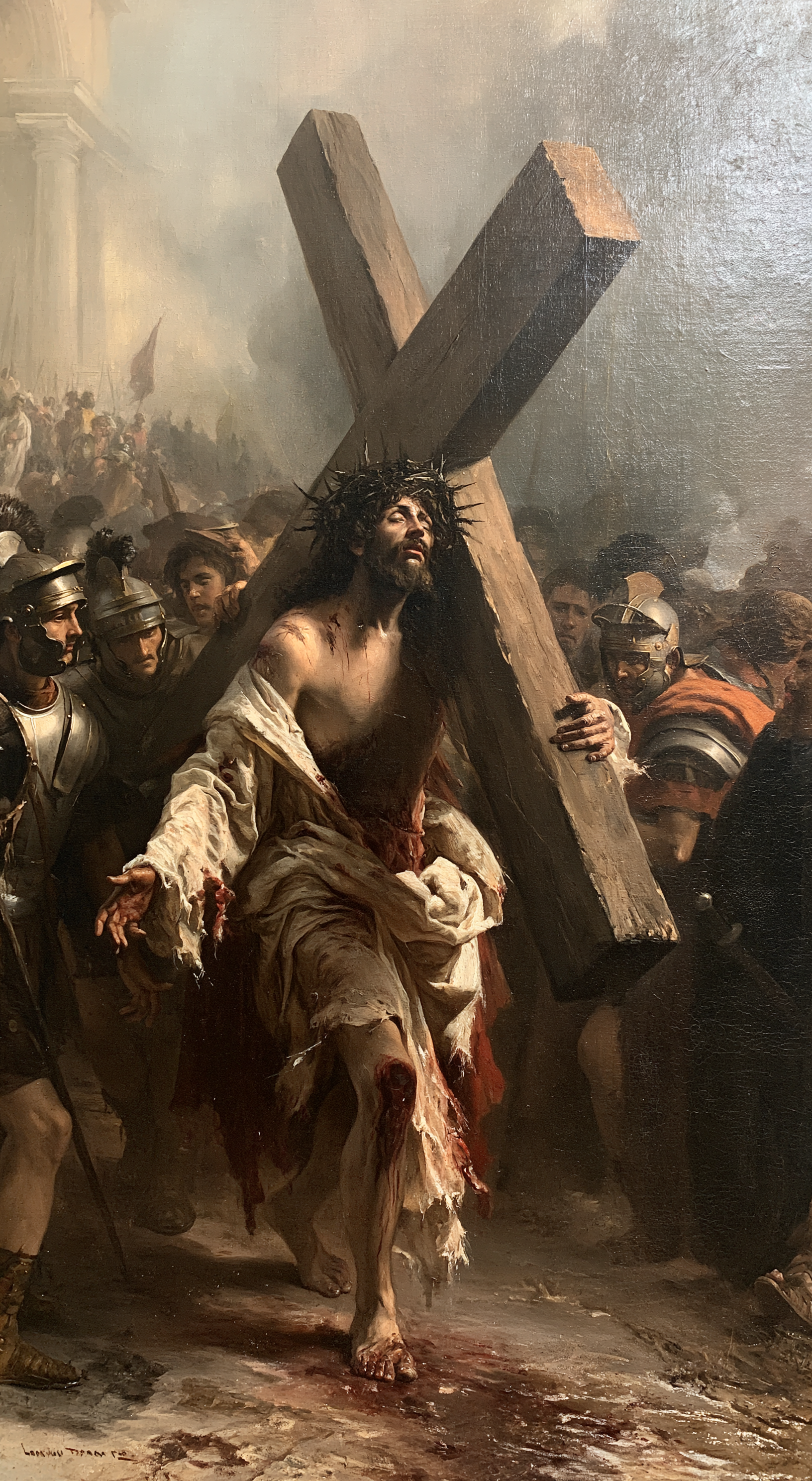 Le Chemin de croix — Rouge du sacrifice · Portrait n° 4 — aperçu de la finition sélectionnée