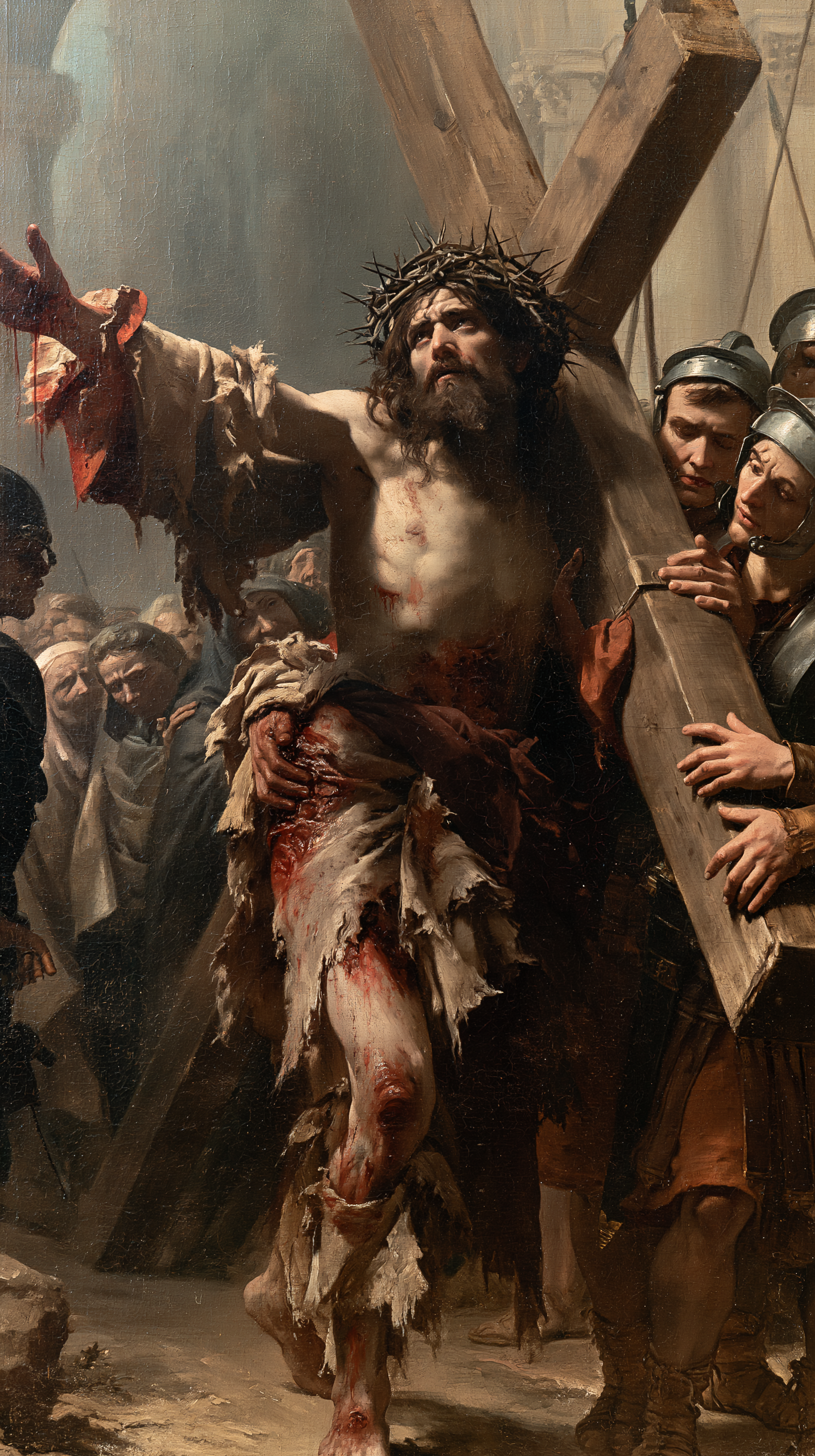 Le Chemin de croix — Rouge du sacrifice · Portrait n° 8 — aperçu de la finition sélectionnée