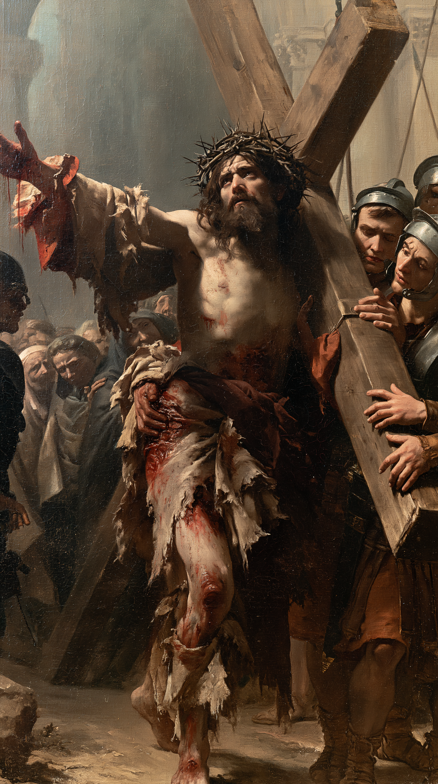 Le Chemin de croix — Rouge du sacrifice · Portrait n° 8