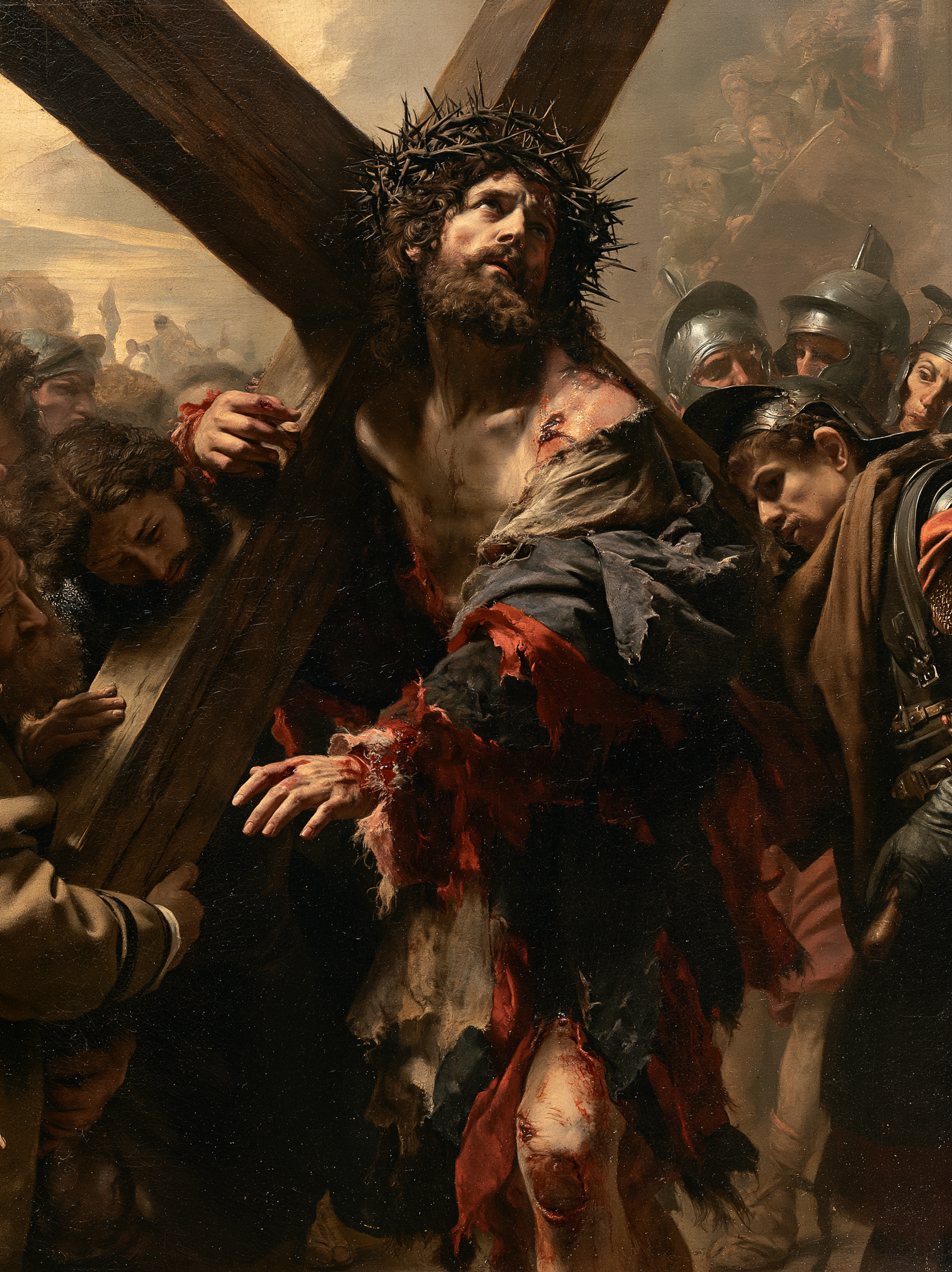 Le Chemin de croix — Rouge du sacrifice · Portrait n° 14 — aperçu de la finition sélectionnée
