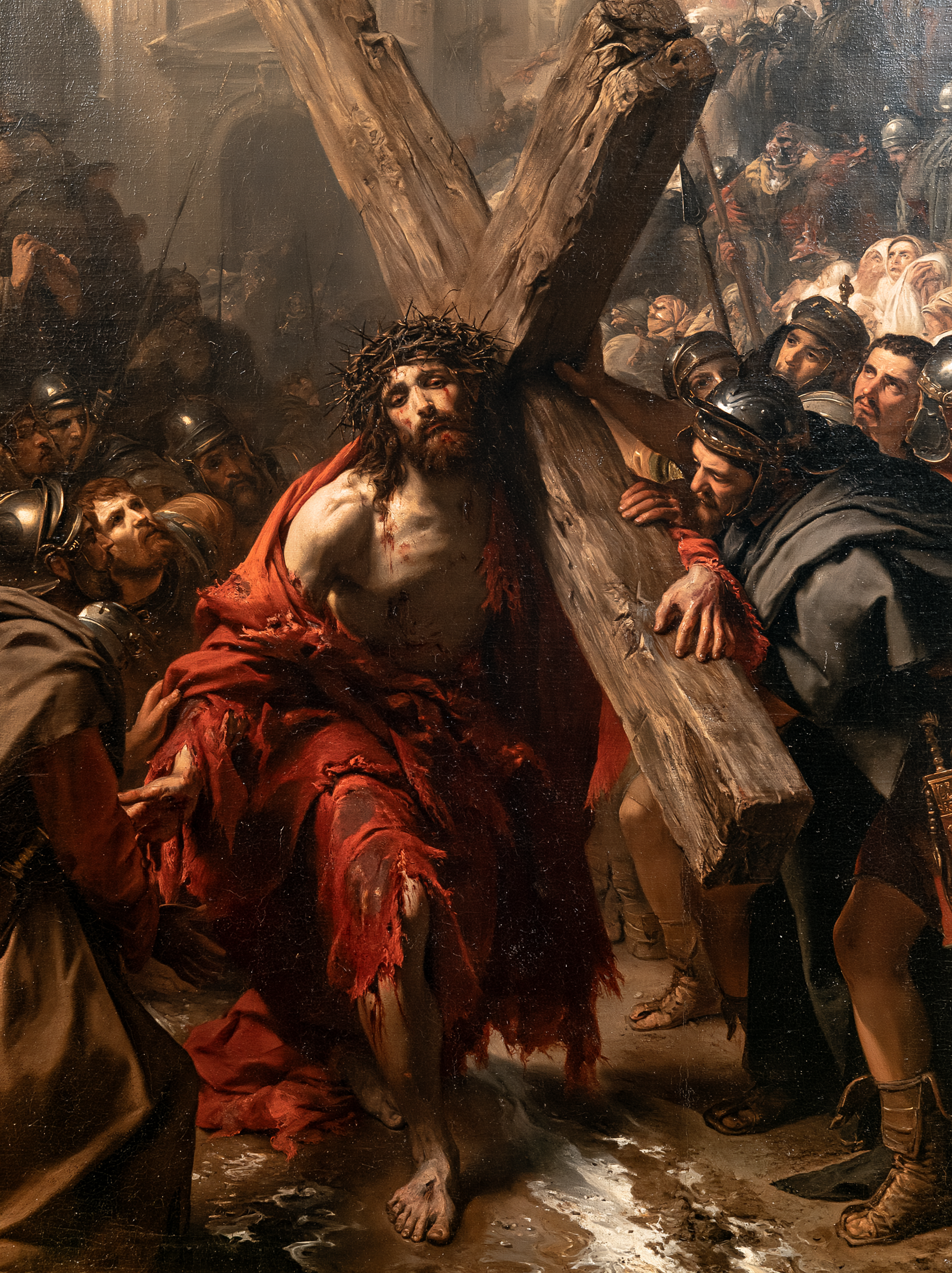 Le Chemin de croix — Rouge du sacrifice · Portrait n° 15 — aperçu de la finition sélectionnée
