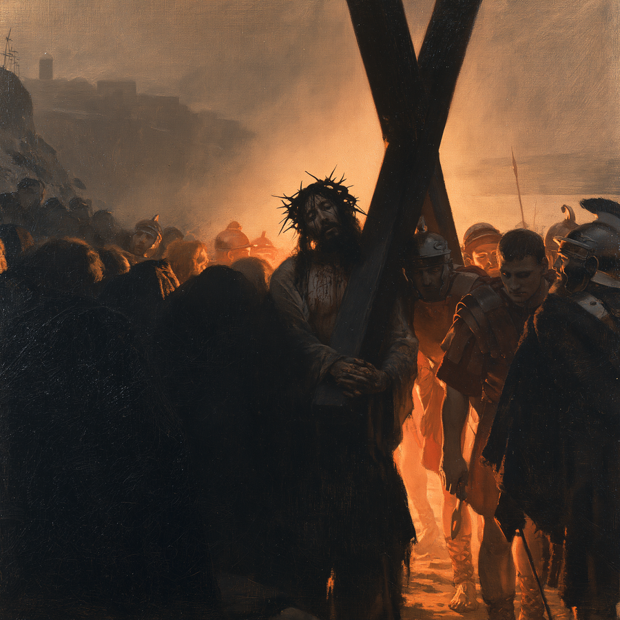 Le Chemin de croix — Symboliste · Carré n° 1