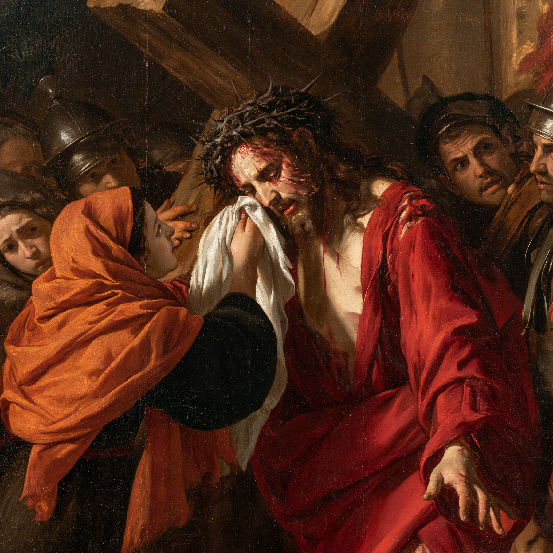 Le Chemin de croix — Véronique et le visage du Christ · Carré n° 3 — aperçu de la finition sélectionnée