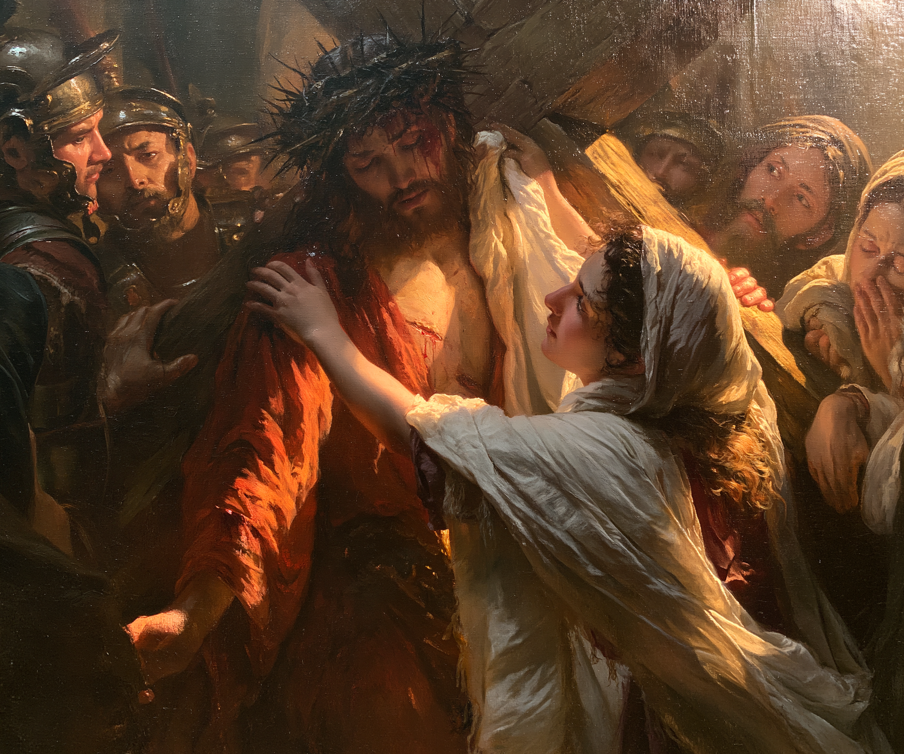 Le Chemin de croix — Véronique et le visage du Christ · Paysage n° 3 — aperçu de la finition sélectionnée