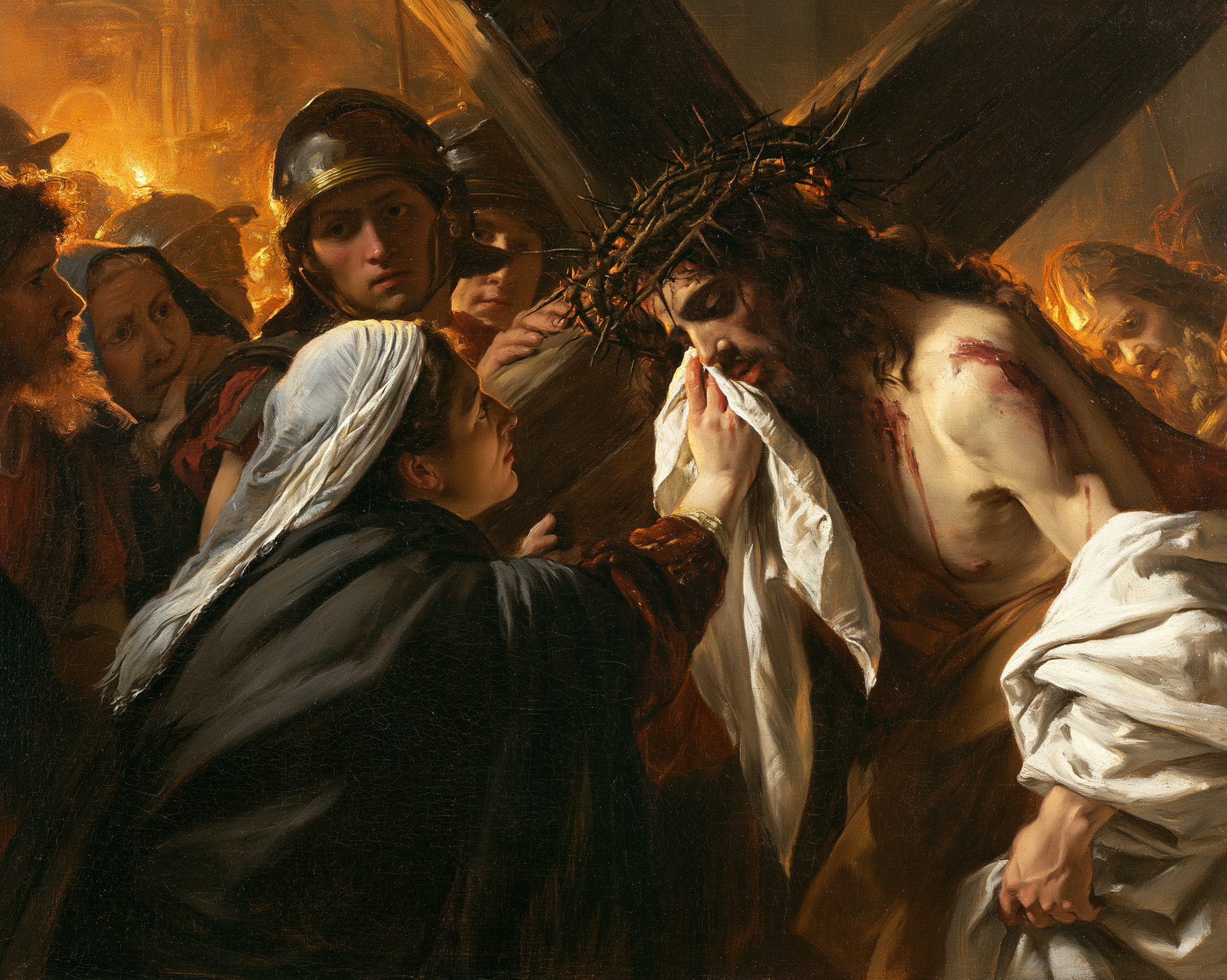 Le Chemin de croix — Véronique et le visage du Christ · Paysage n° 5 — aperçu de la finition sélectionnée