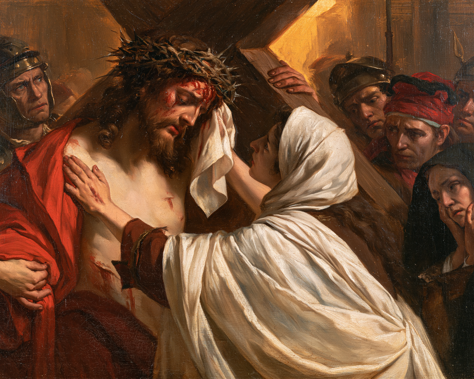 Le Chemin de croix — Véronique et le visage du Christ · Paysage n° 7 — aperçu de la finition sélectionnée